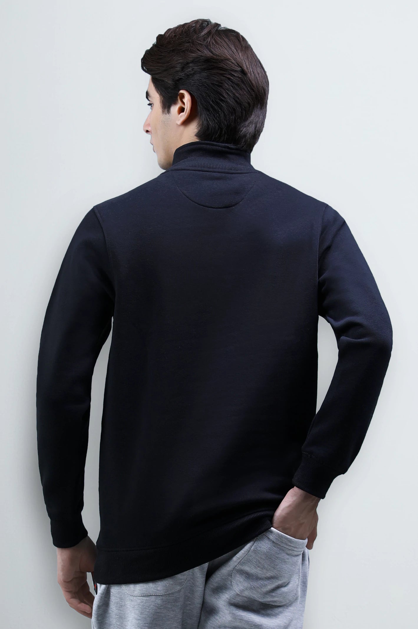 Black Quarter Zip Sweatshirt - Image 5