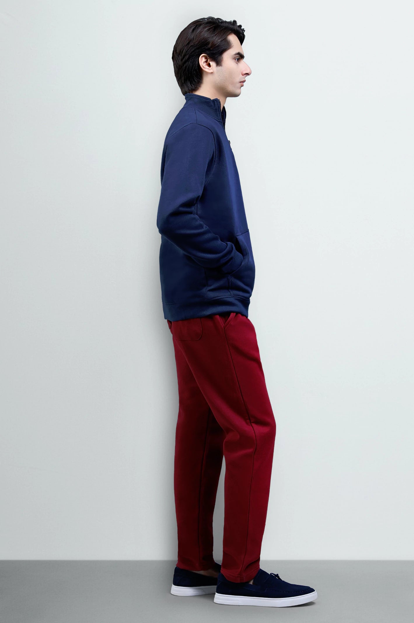 Navy Quarter Zip Sweatshirt - Image 4