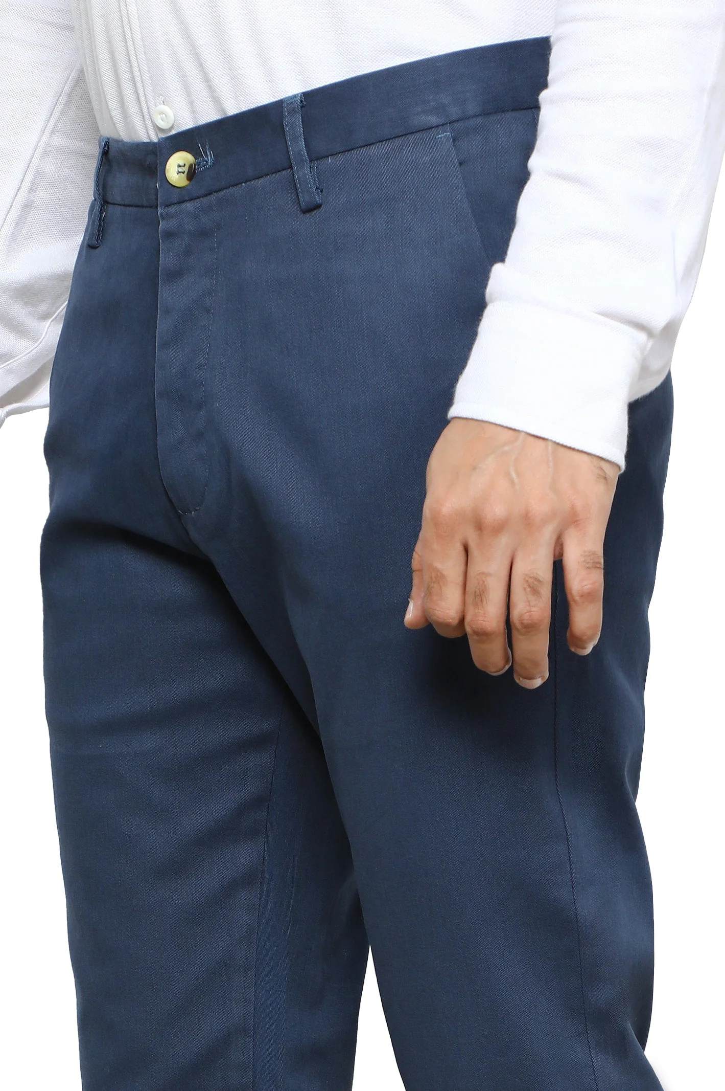 Blue Smart Fit Cotton Chino - Image 2