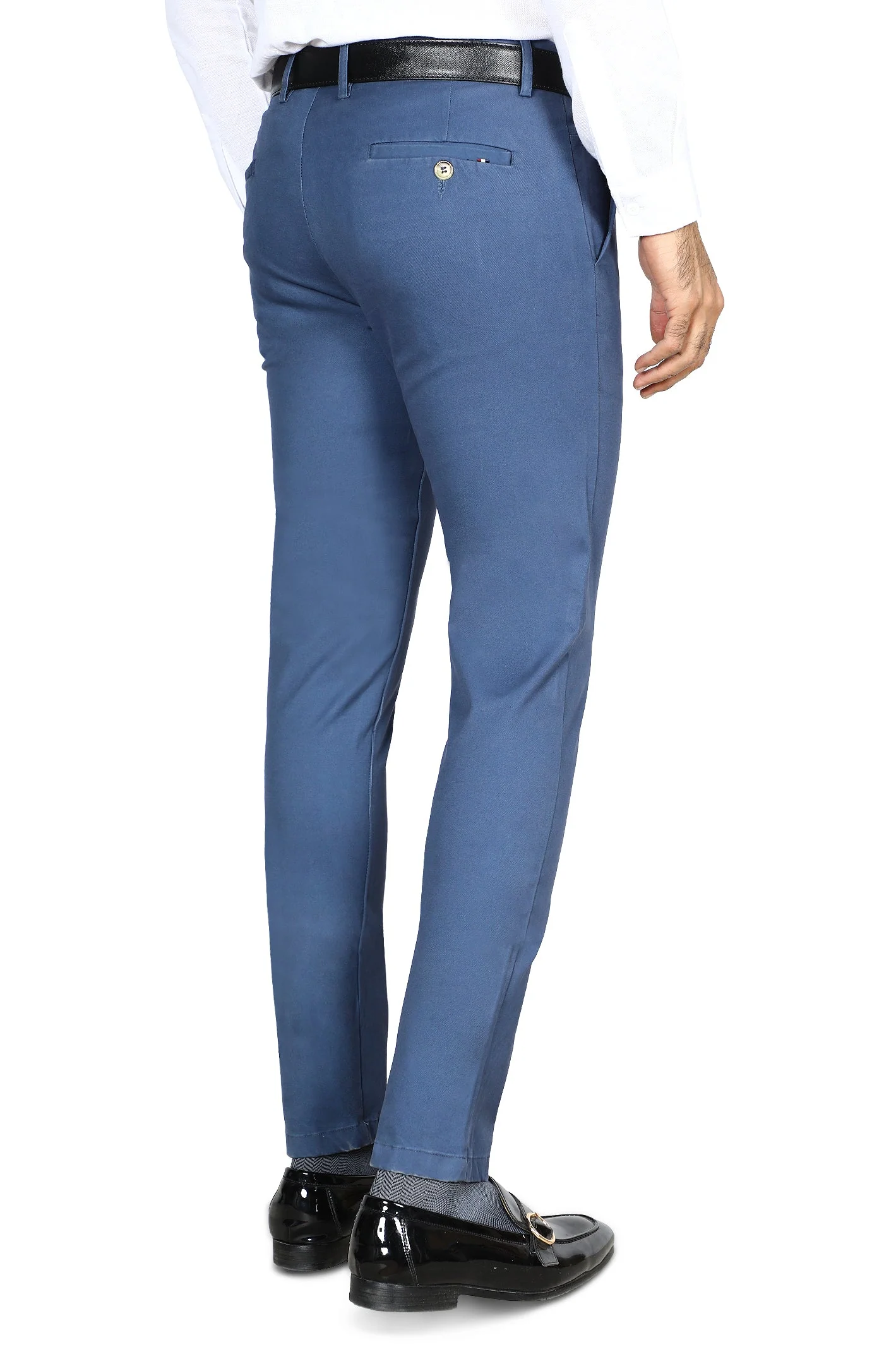 Dark Blue Smart Fit Cotton Chino - Image 3