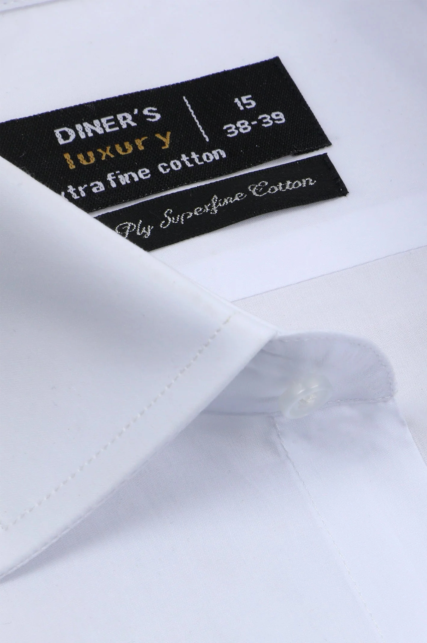 White Plain Formal Men Shirt - Image 2