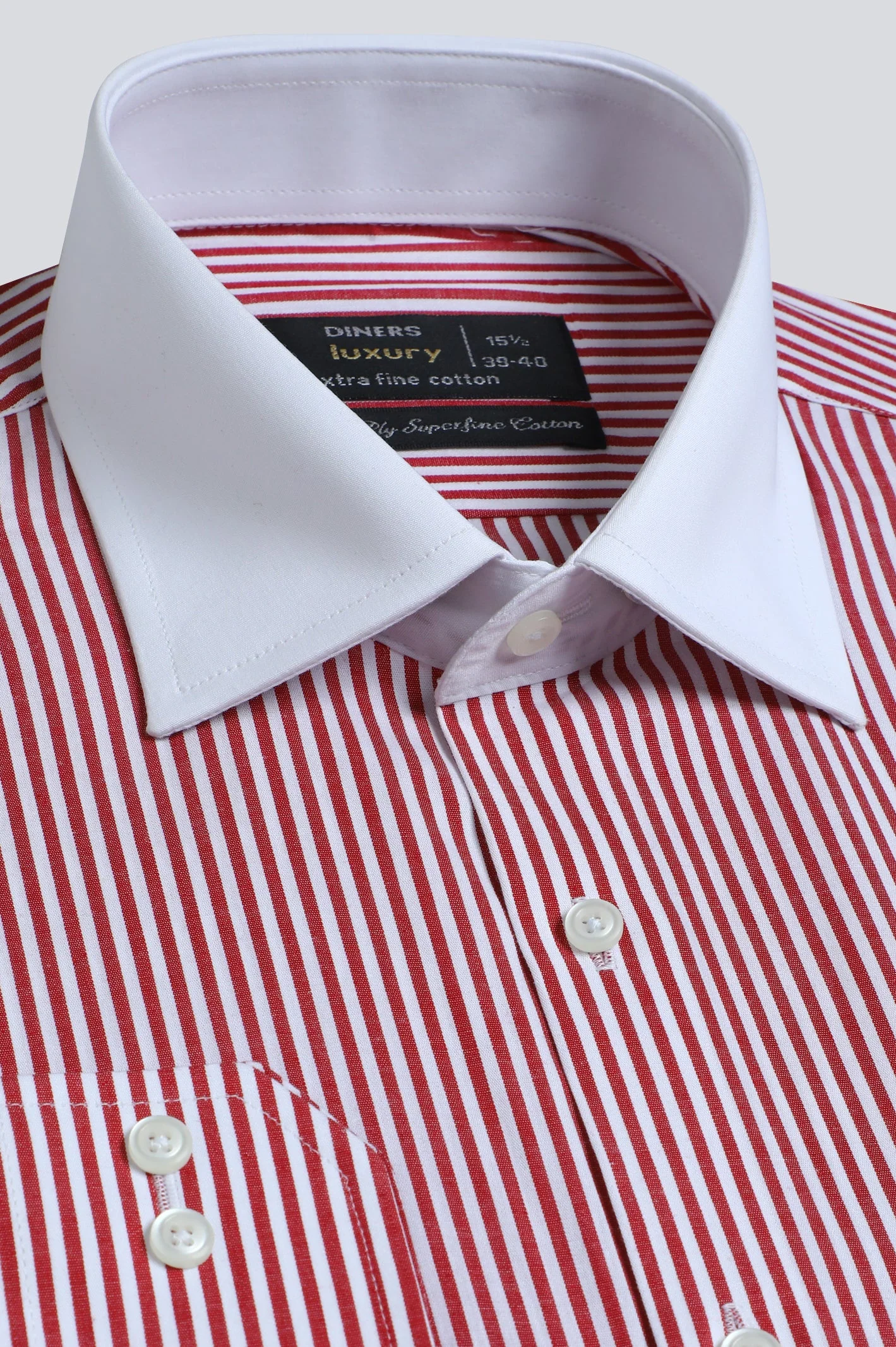 Red Stripe Formal Shirt - Image 2