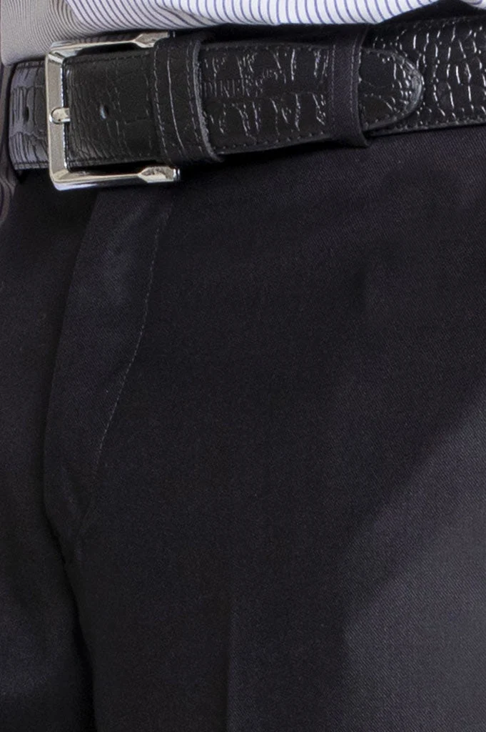 Black Wash & Wear Regular Fit Trouser - Image 2