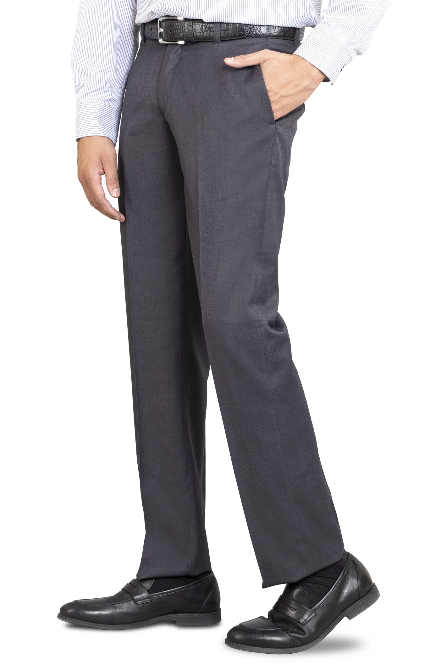 Malashia Wash & Wear Regular Fit Trouser - Image 2