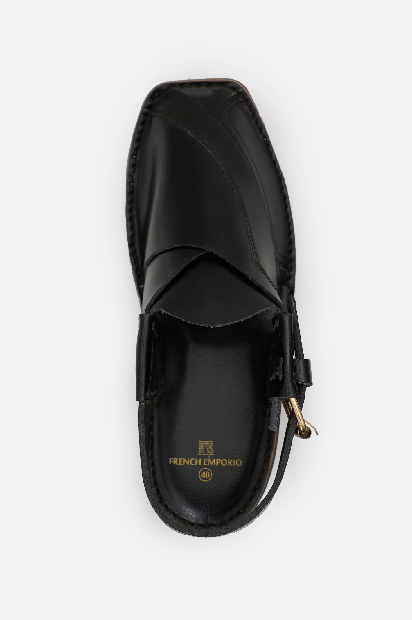 Black Men's Sandal - Image 3