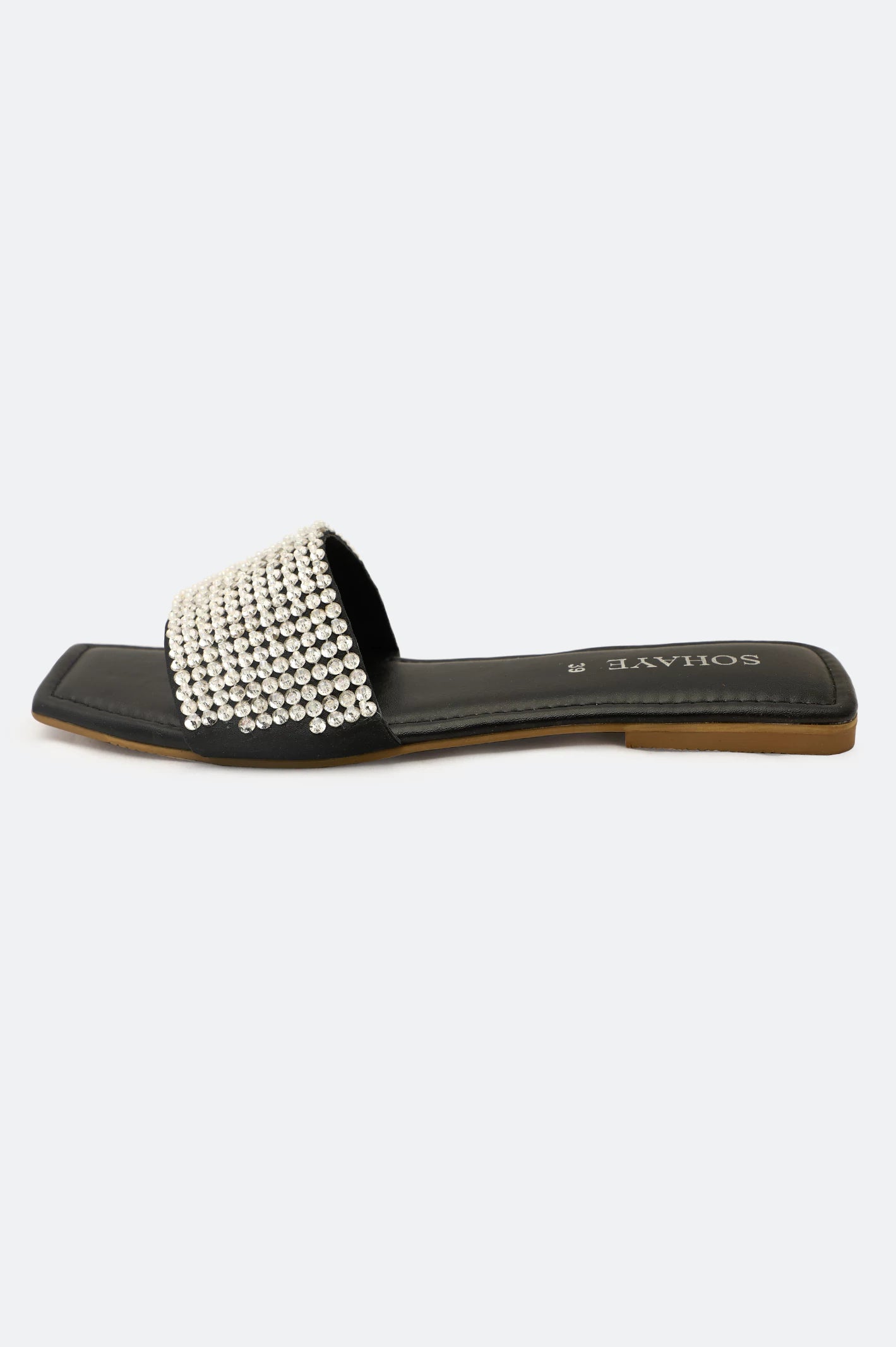 Silver Ladies Casual Slippers - Image 3