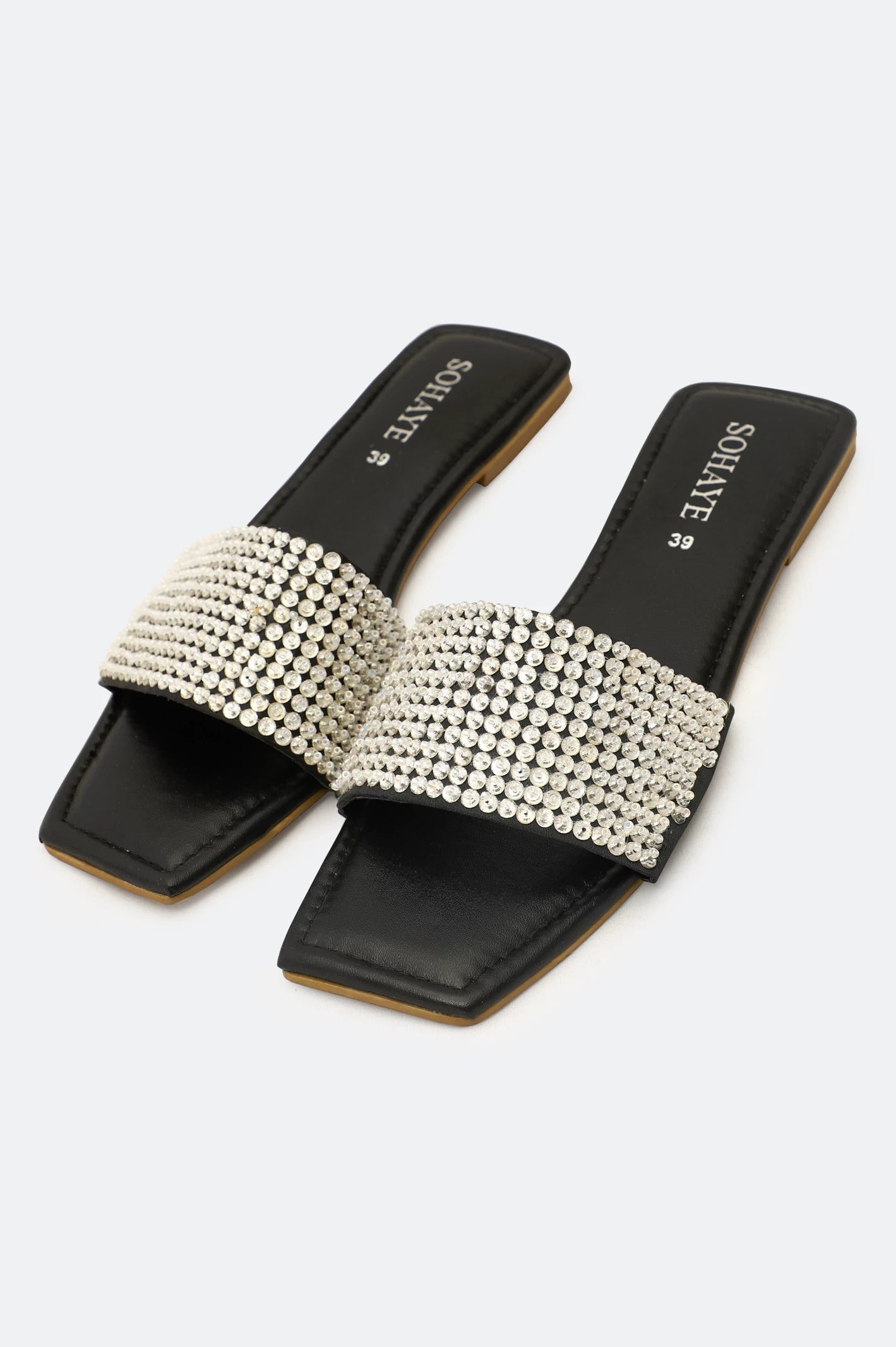 Silver Ladies Casual Slippers - Image 4