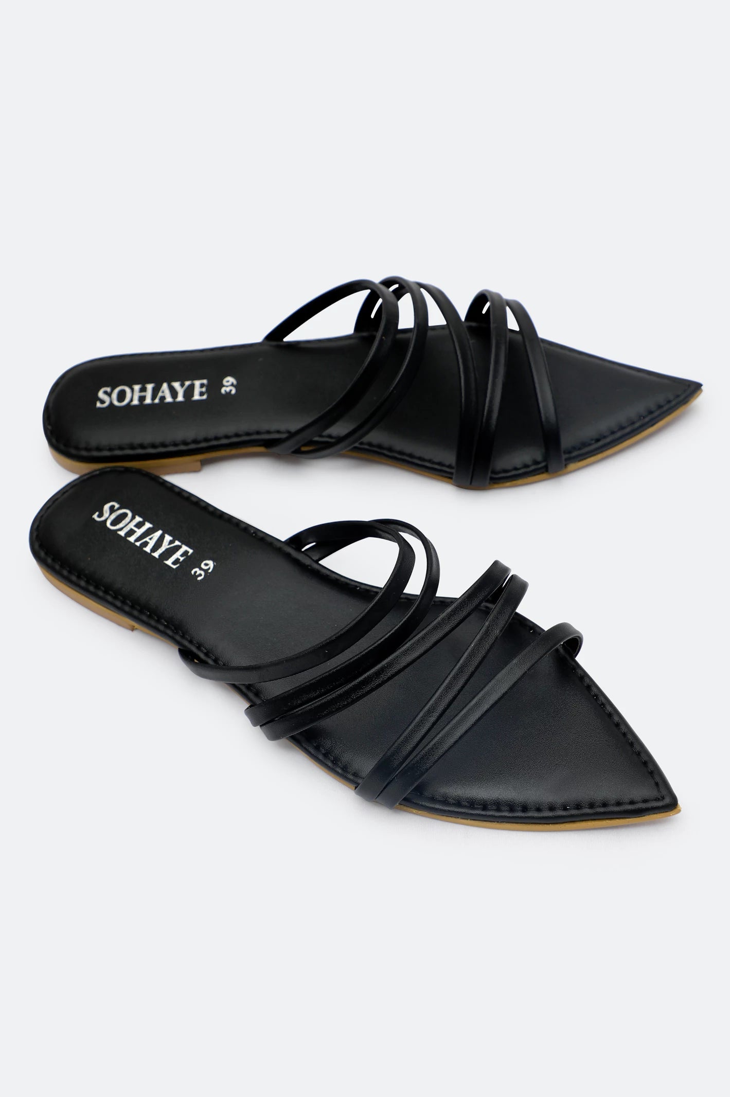 Black Ladies Casual Slippers