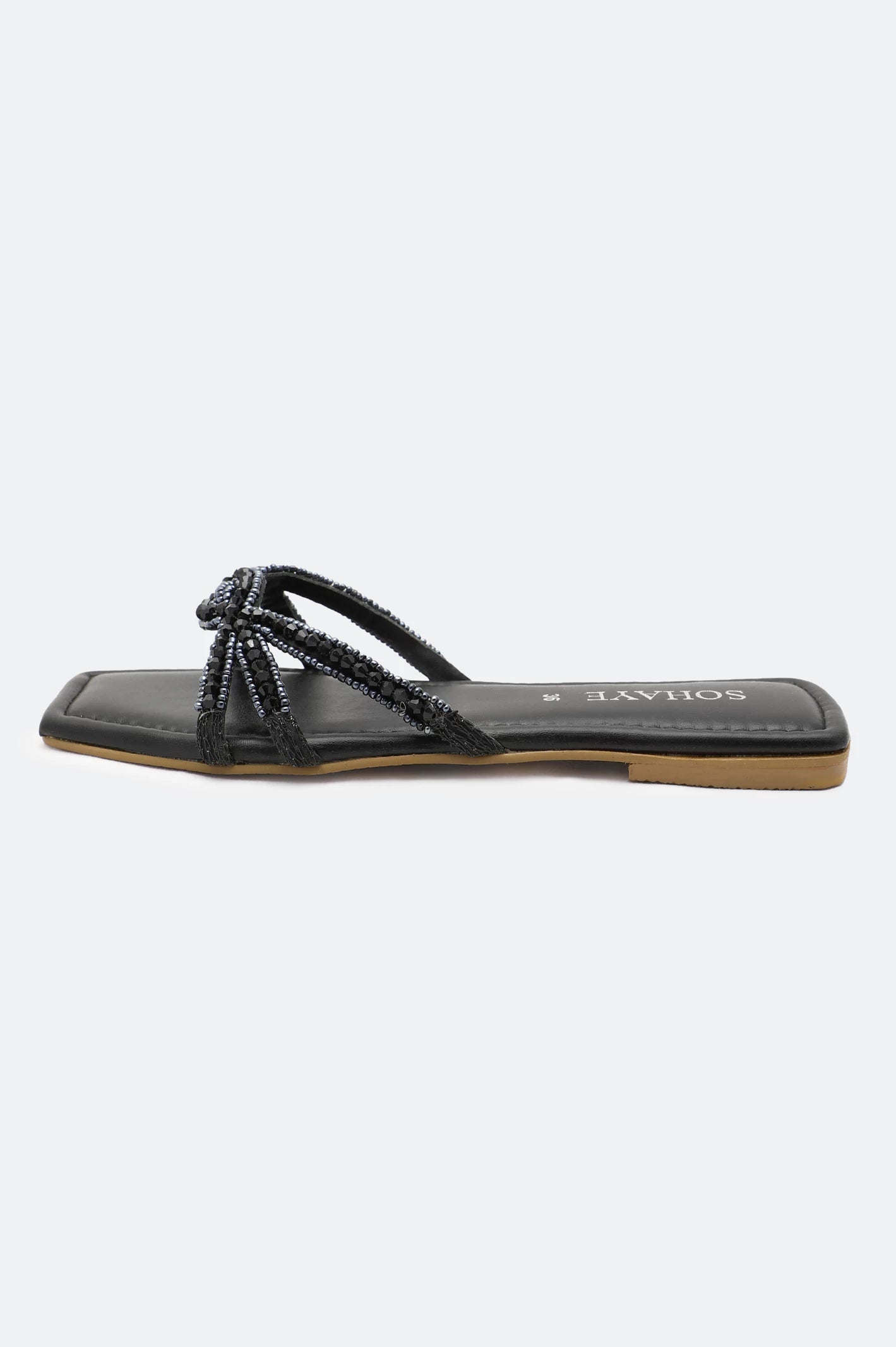 Black Ladies Casual Slippers - Image 3