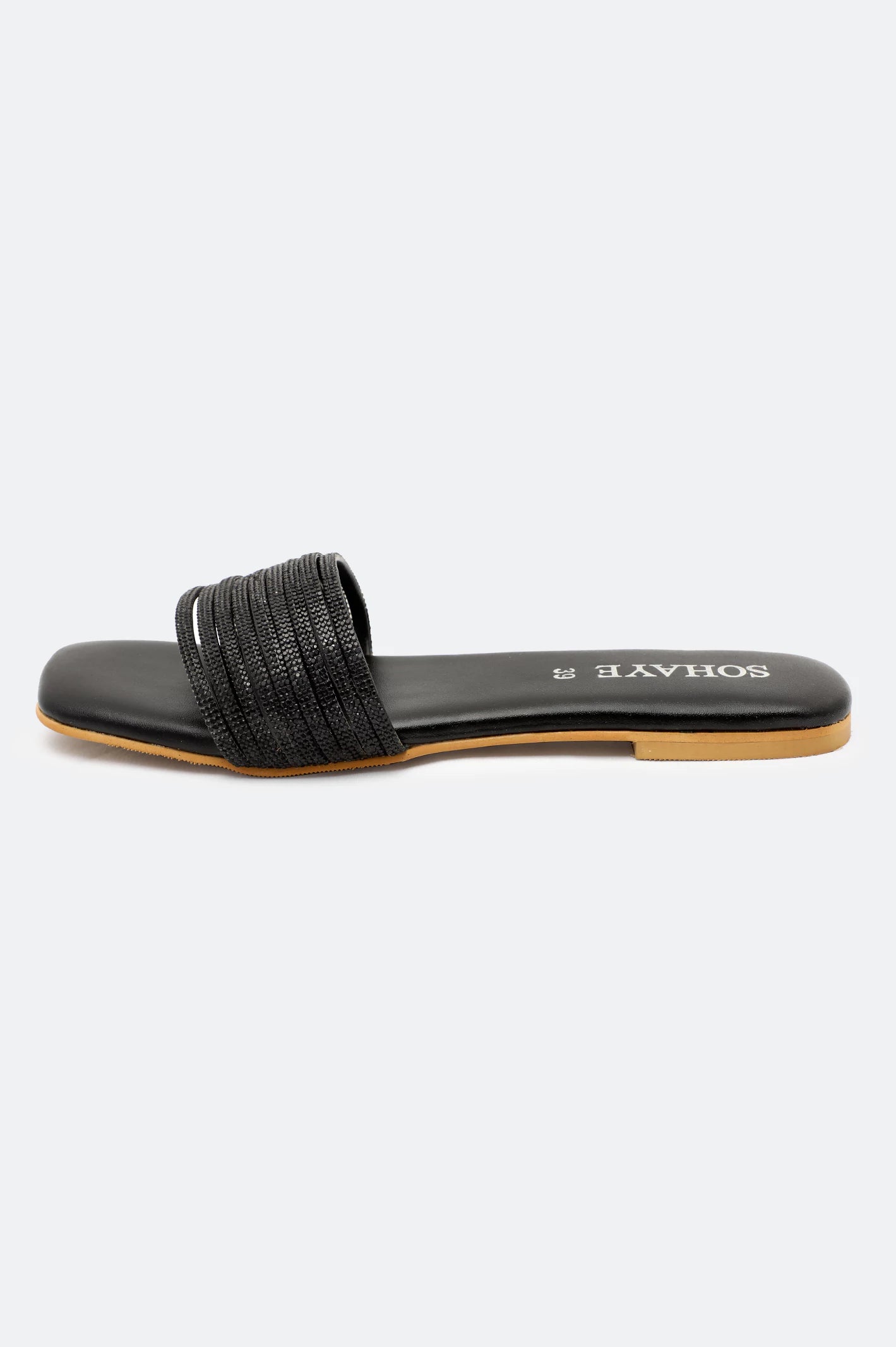Black Ladies Casual Slippers - Image 3