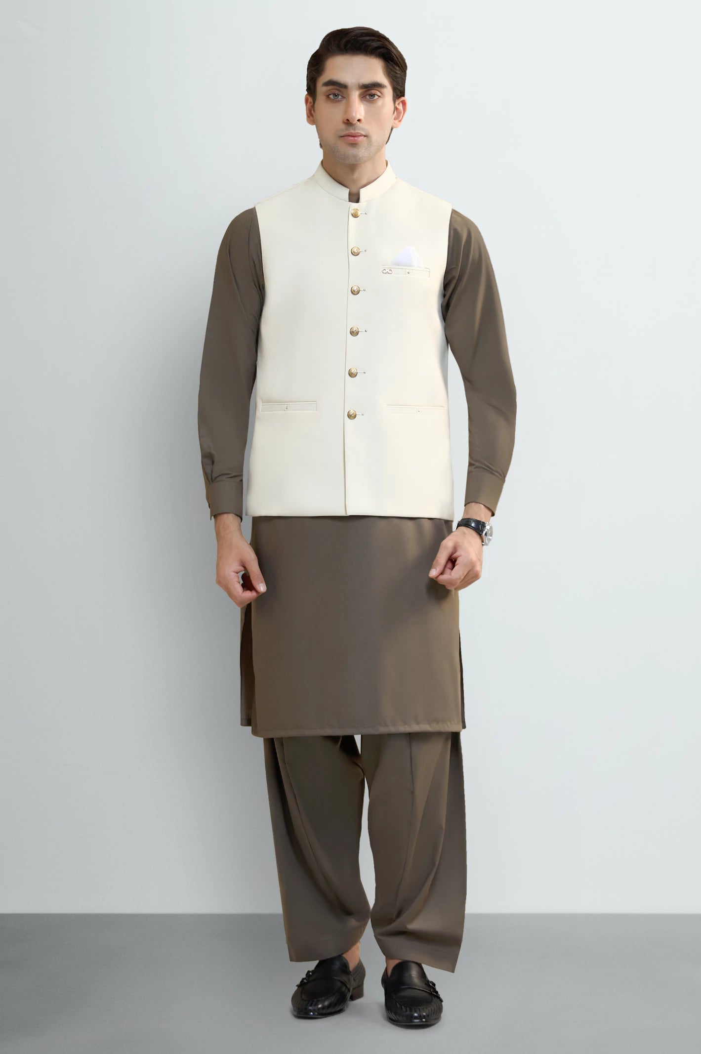 Cream Waistcoat - Image 2