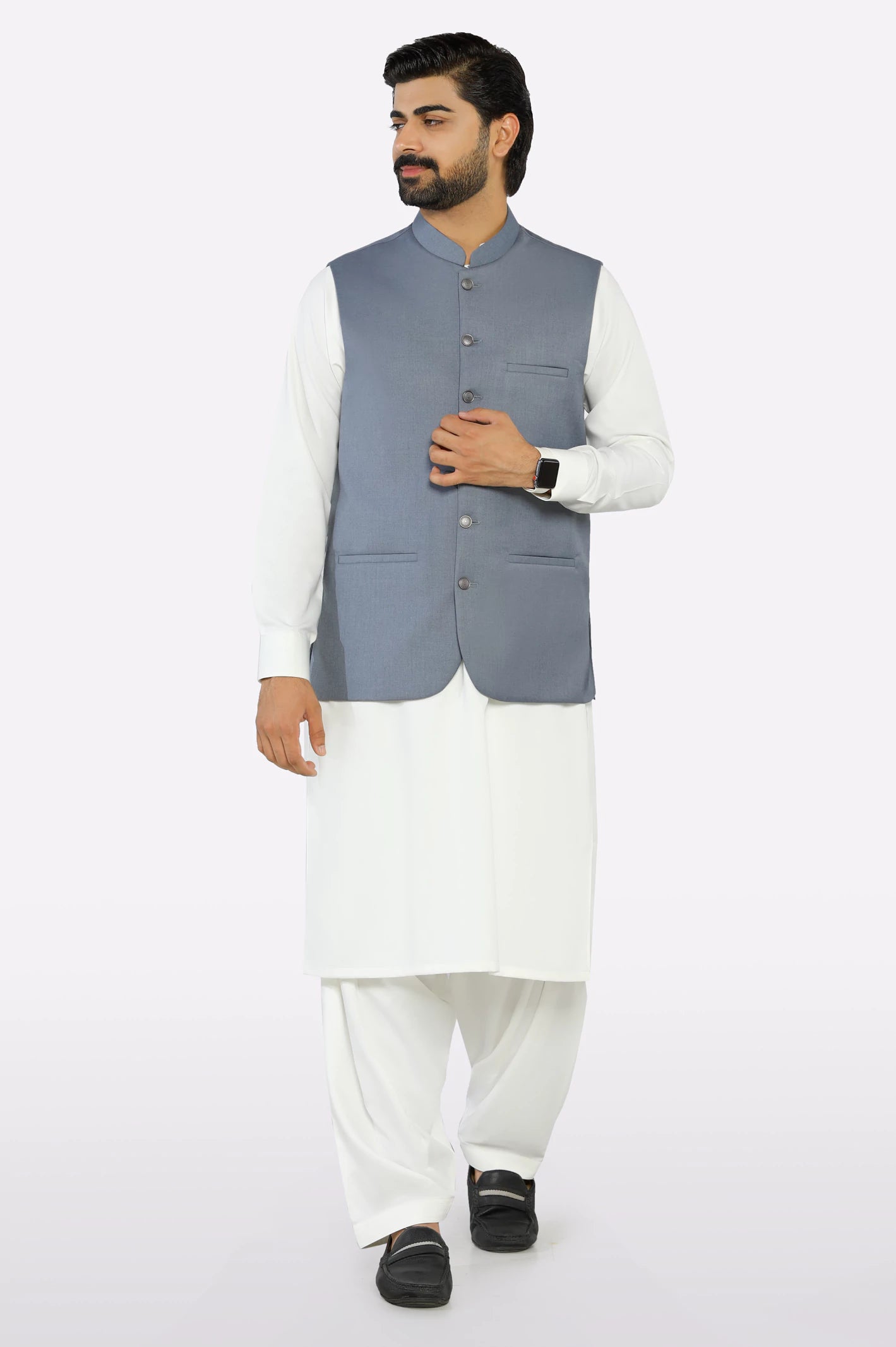 Light Grey Waistcoat - Image 2