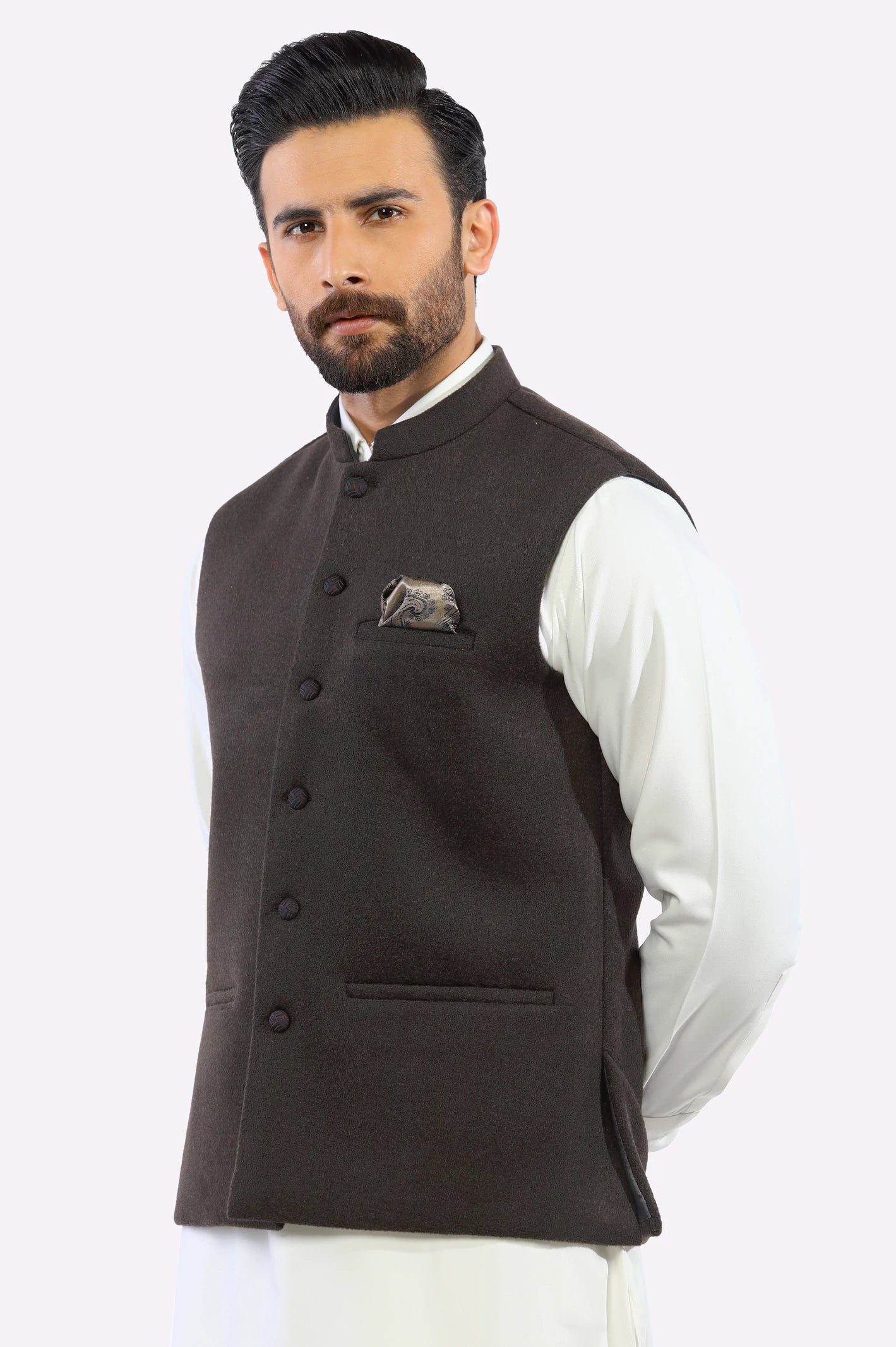 Dark Green Waistcoat - Image 3