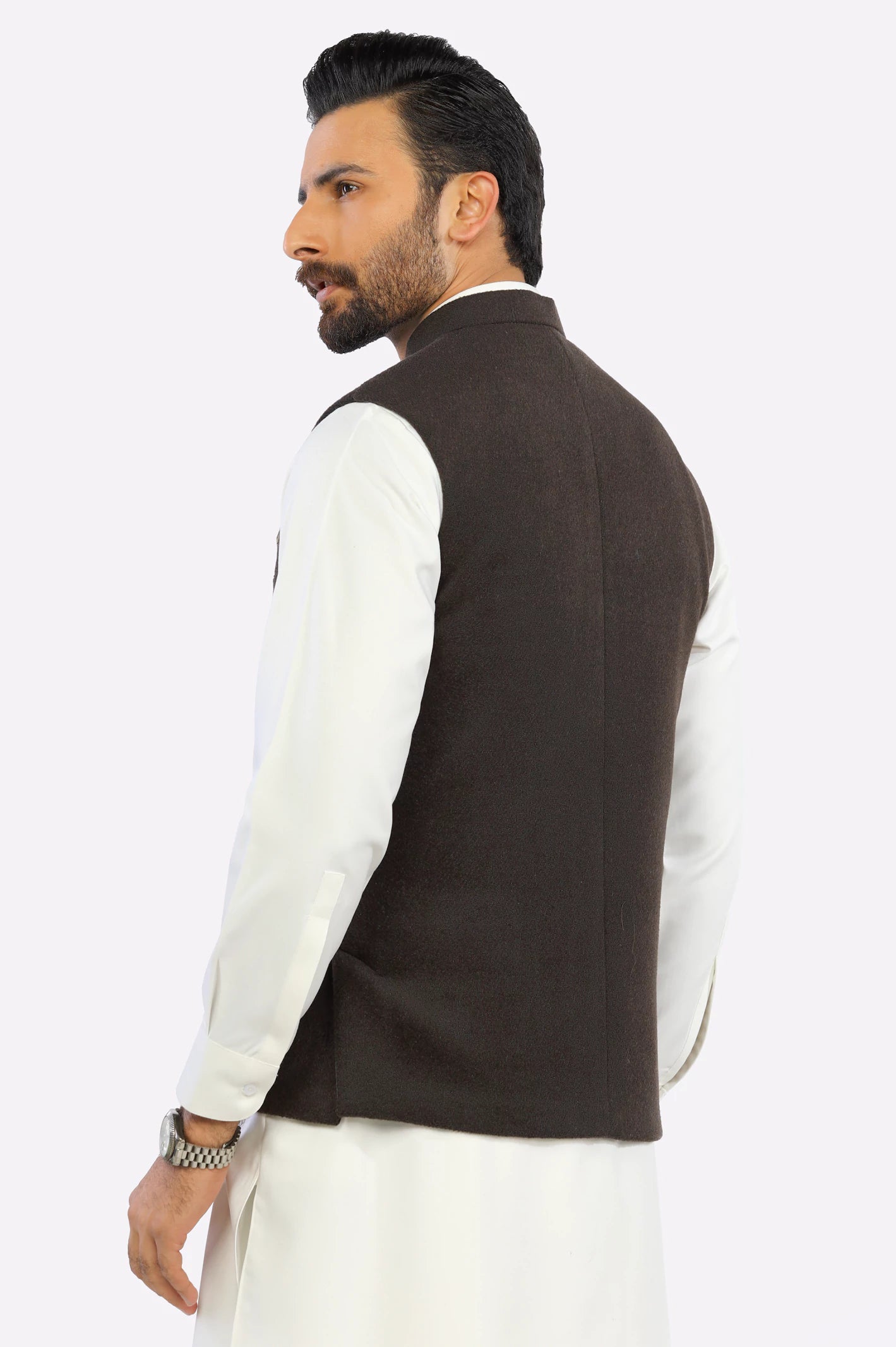 Dark Green Waistcoat - Image 4