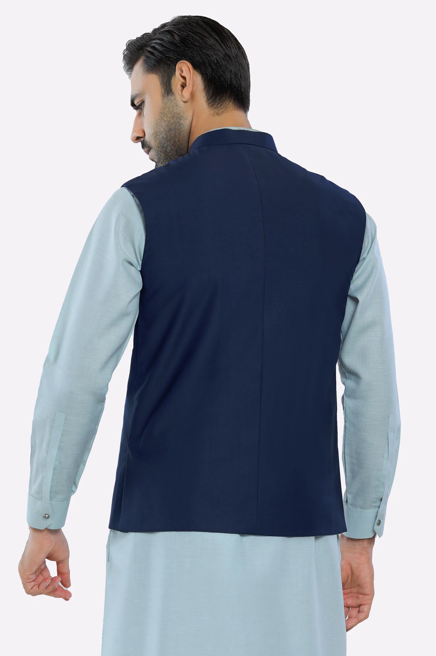 Navy Blue Waistcoat - Image 3