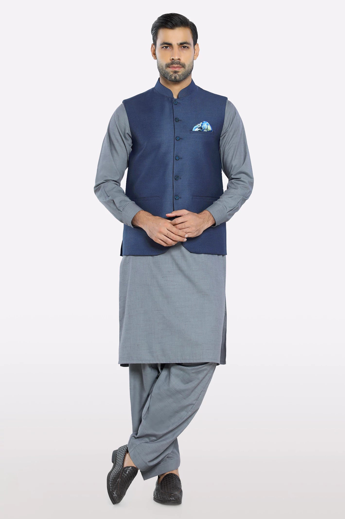Blue Waistcoat - Image 2