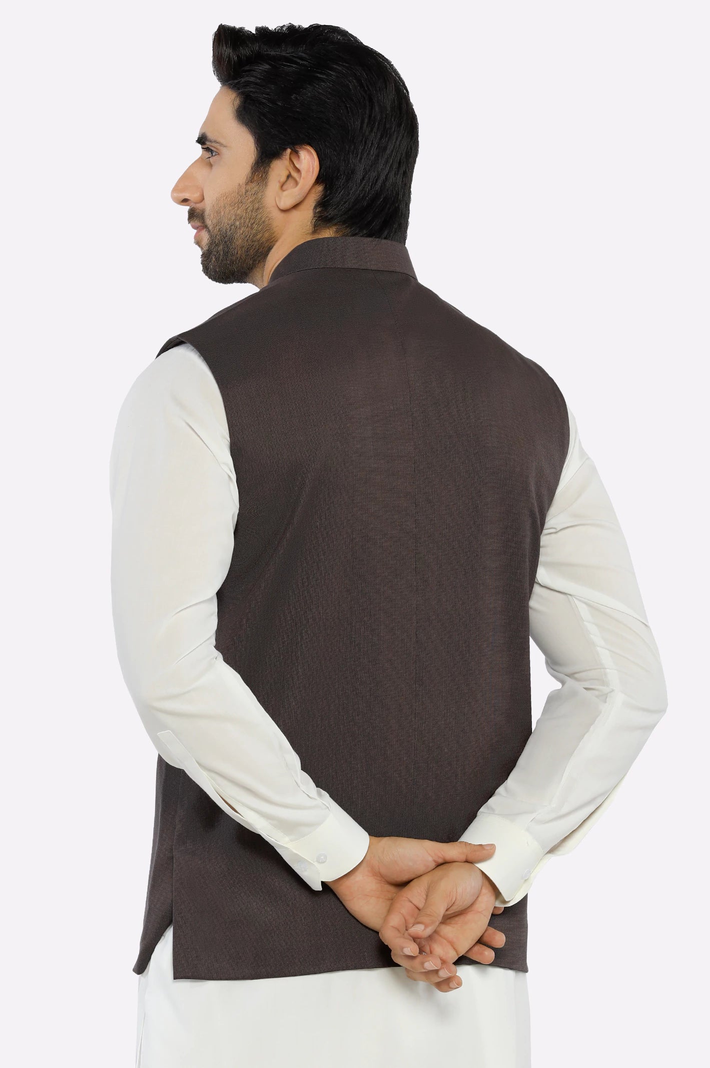 Dark Purple Waistcoat - Image 3