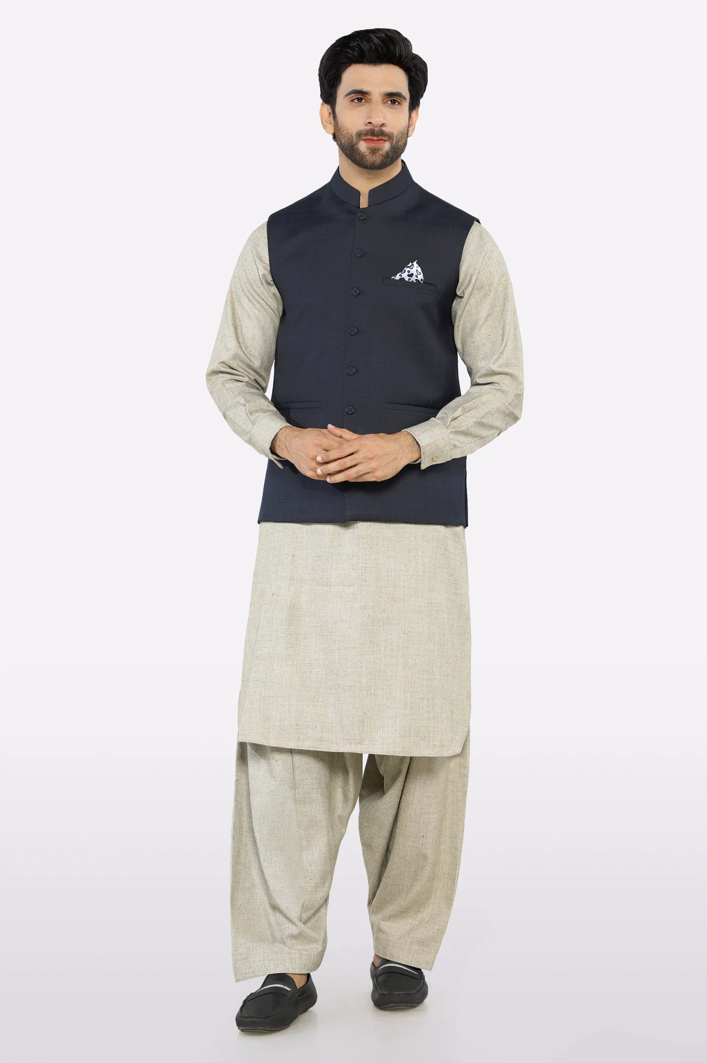 Dark Blue Waistcoat - Image 2