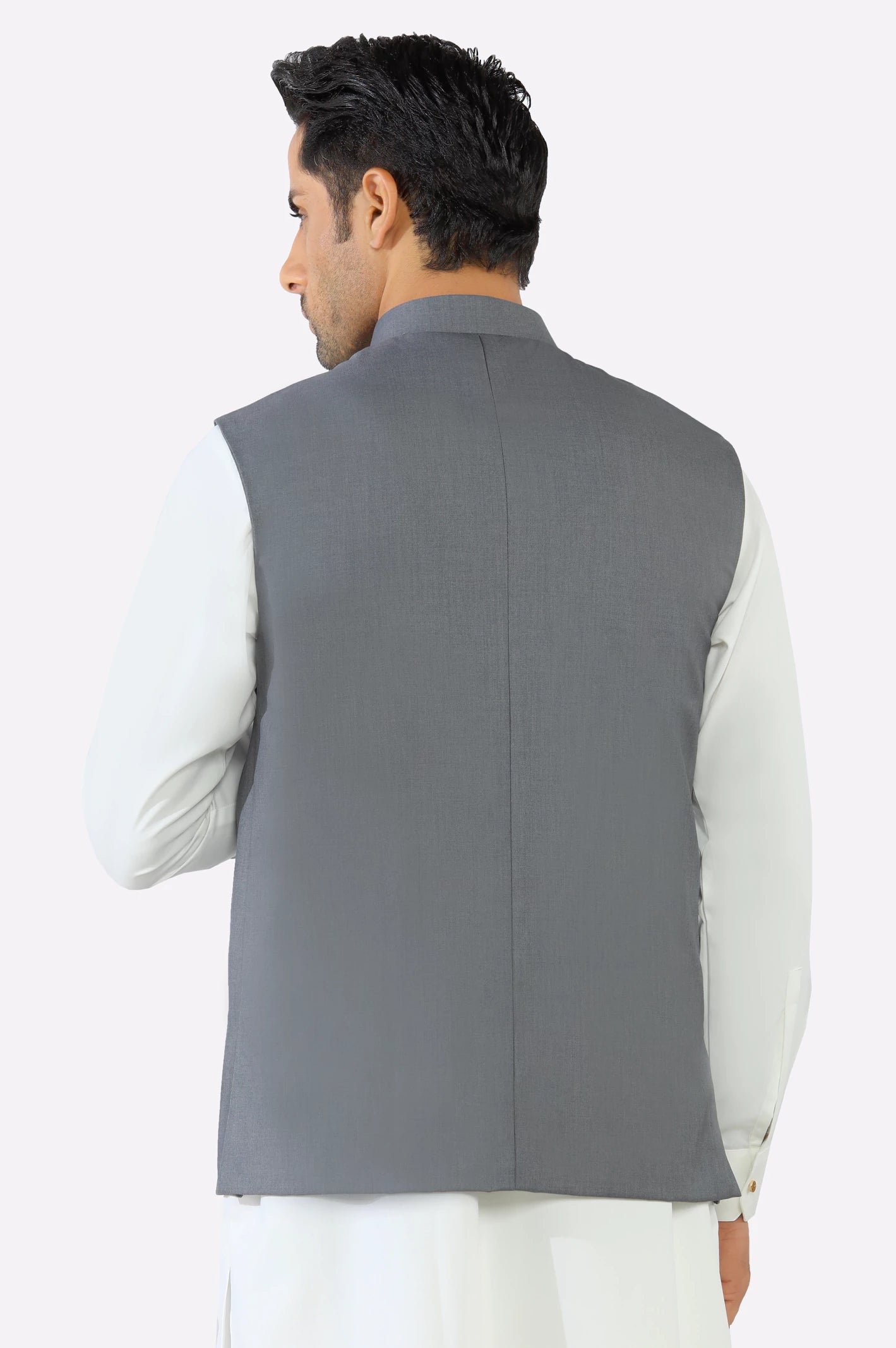 Light Grey Waistcoat - Image 3