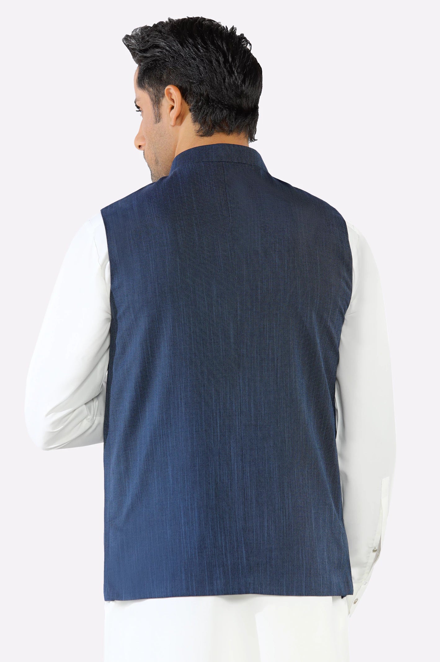 Navy Blue Waistcoat - Image 3
