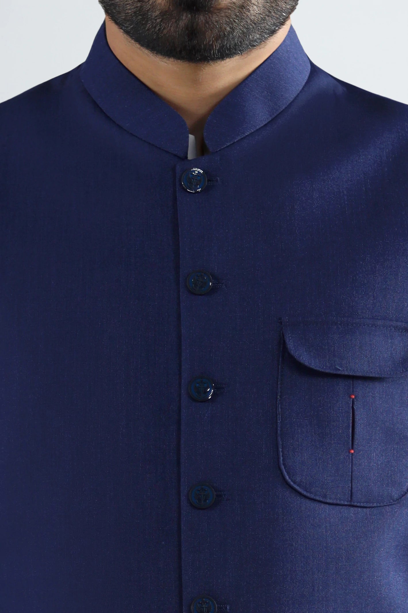 Dark Blue Waistcoat - Image 2