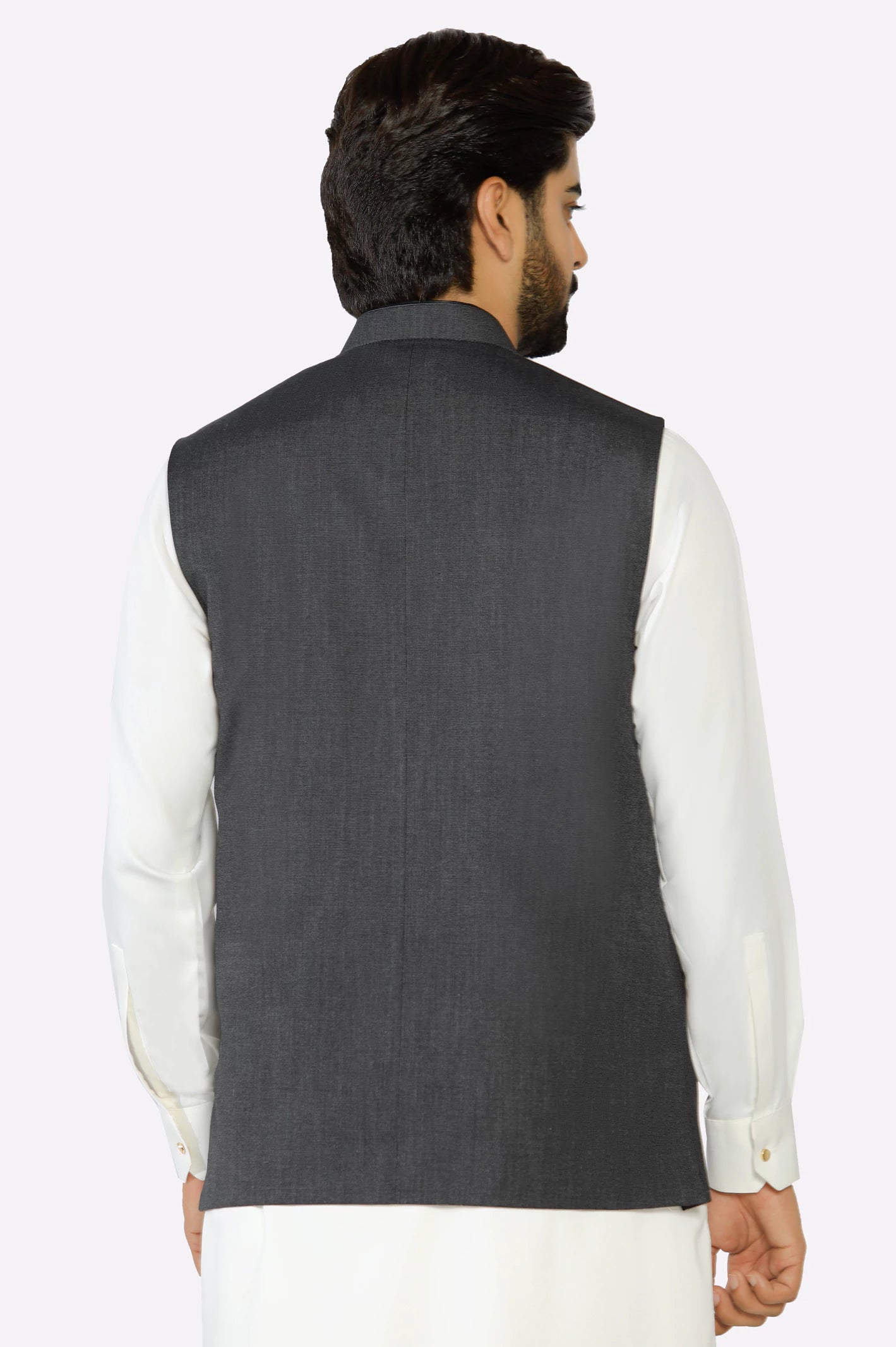 Dark Grey Waistcoat - Image 3