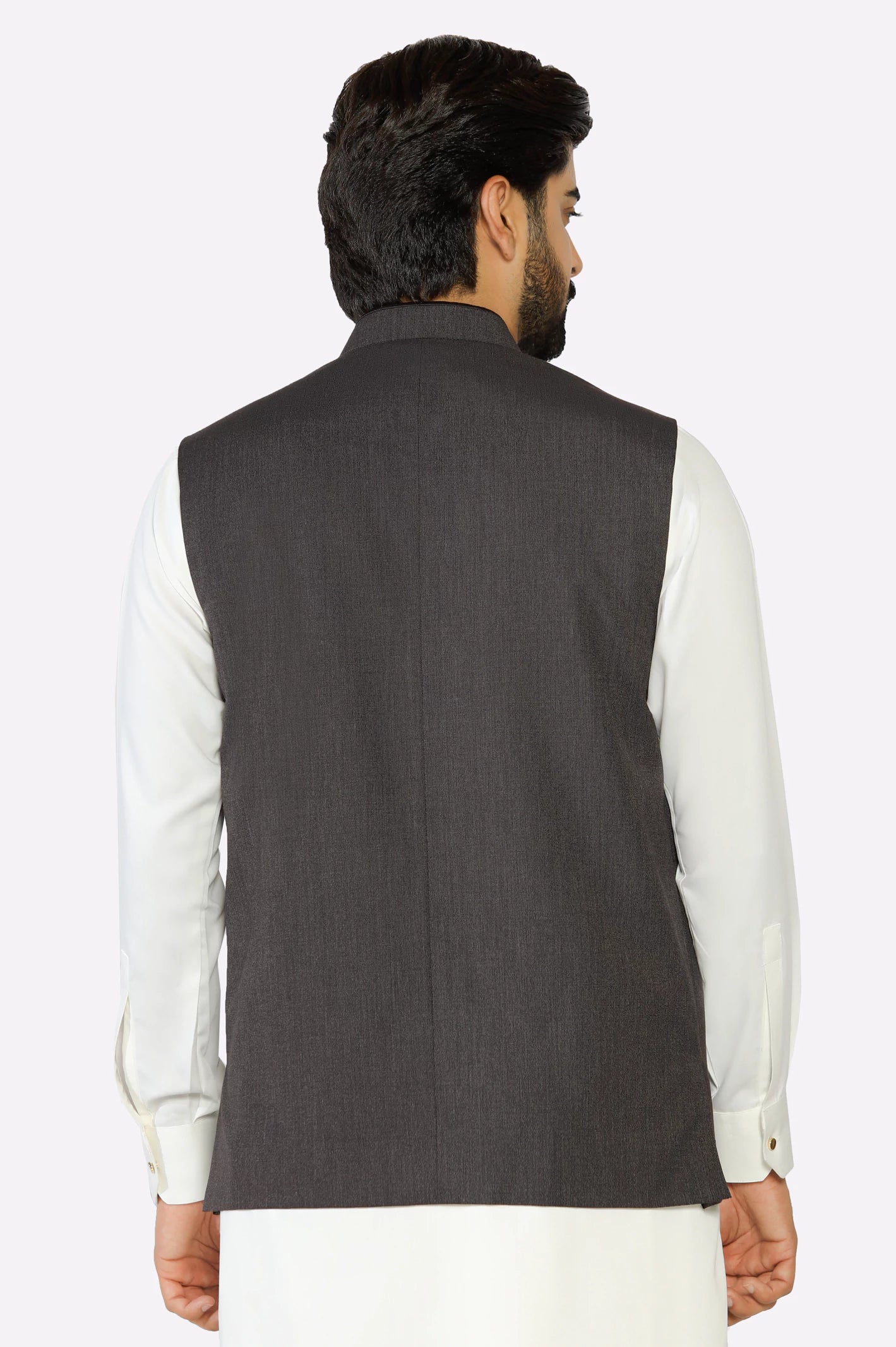 Dark Purple Waistcoat - Image 3