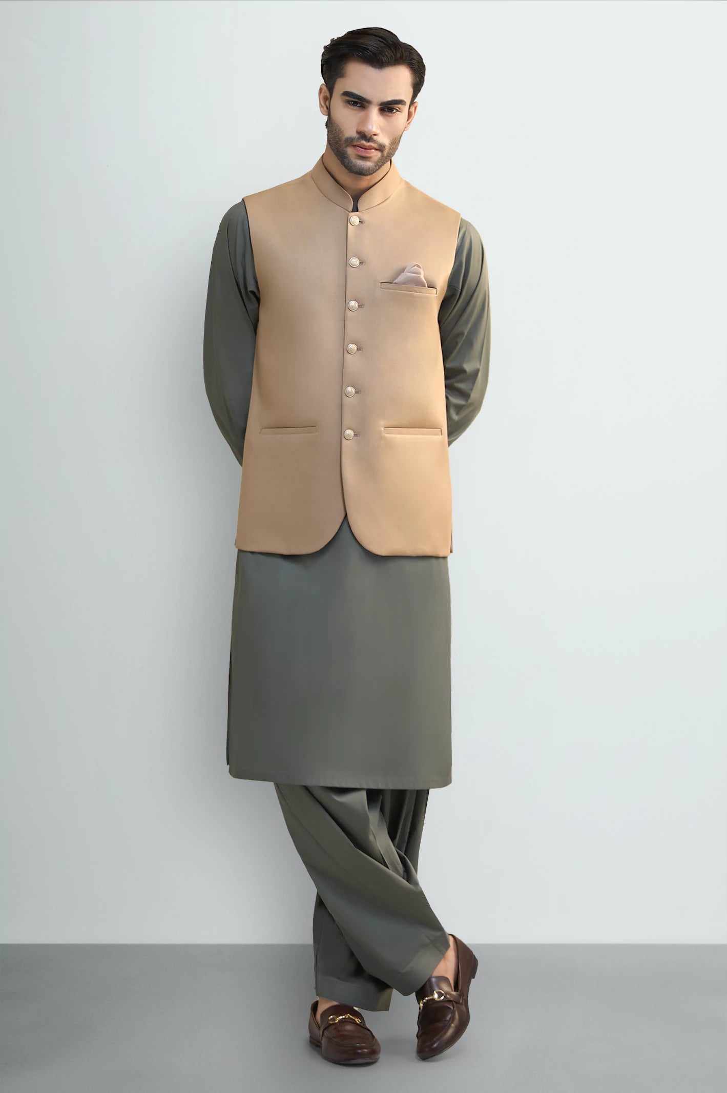 Beige Waistcoat - Image 2