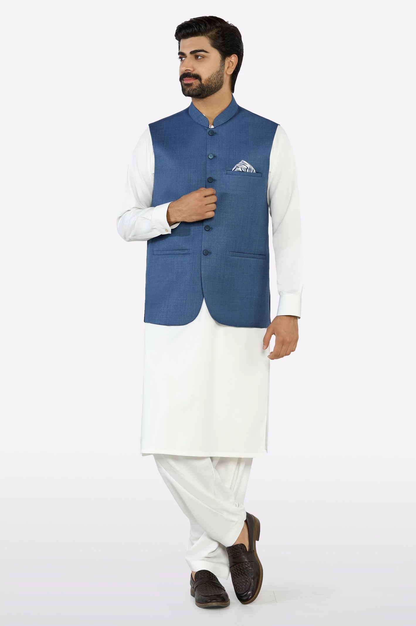Blue Waistcoat - Image 2