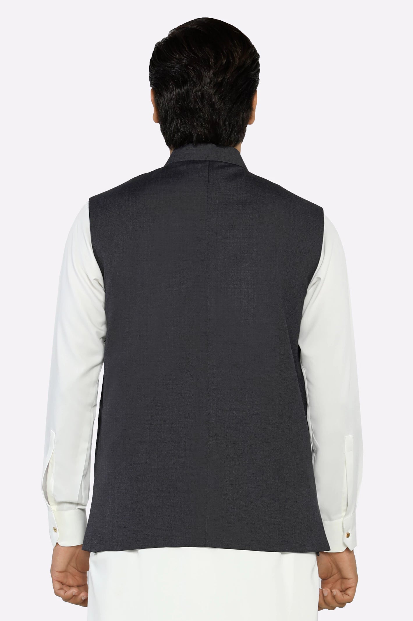 Dark Grey Waistcoat - Image 3