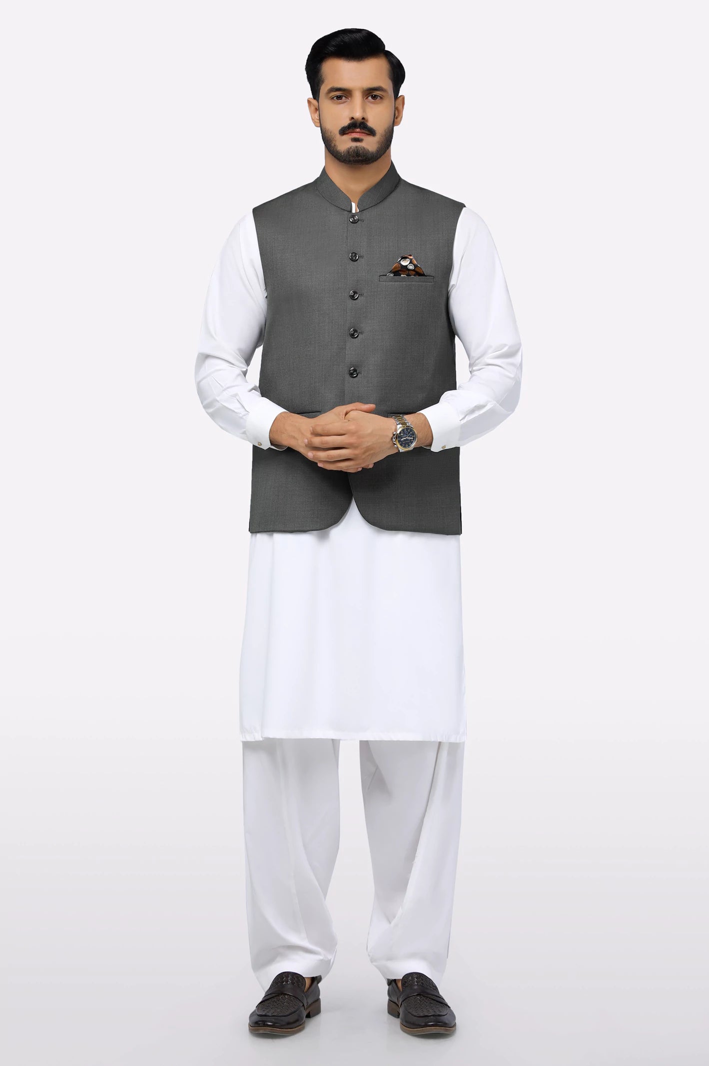 Dark Green Waistcoat - Image 2