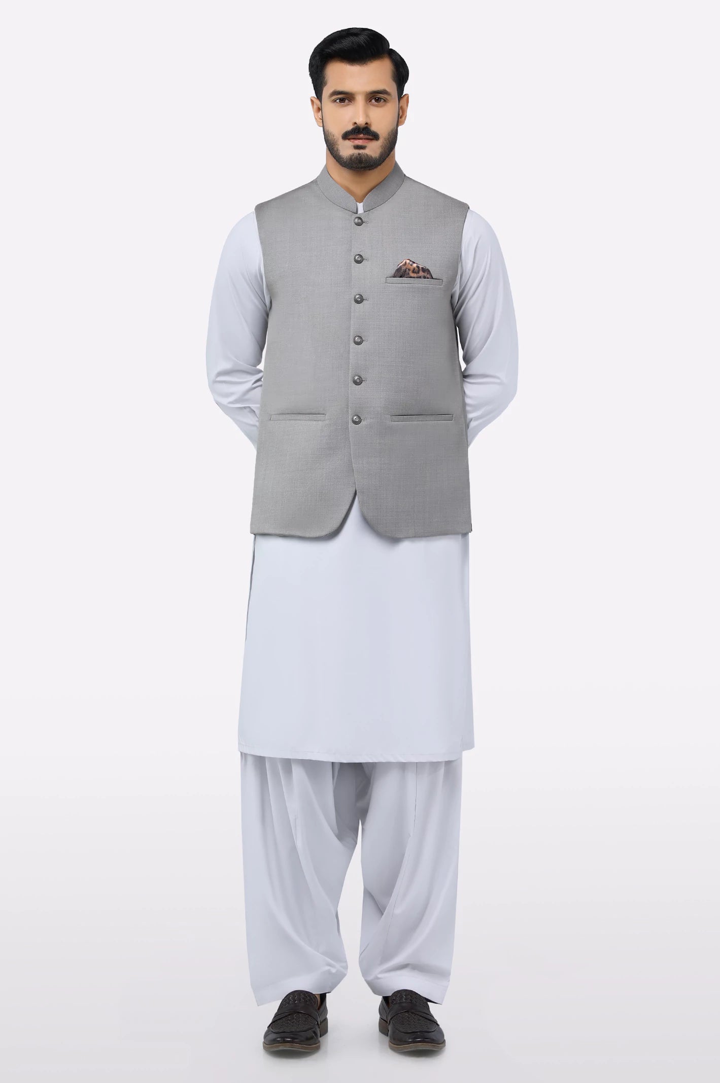 Light Grey Waistcoat - Image 2