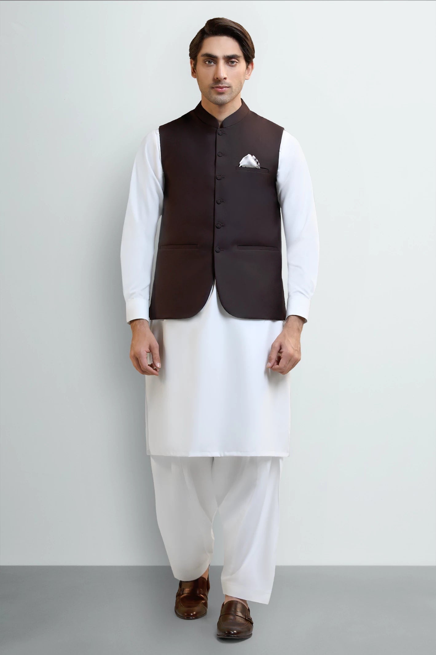 Dark Brown Waistcoat - Image 2