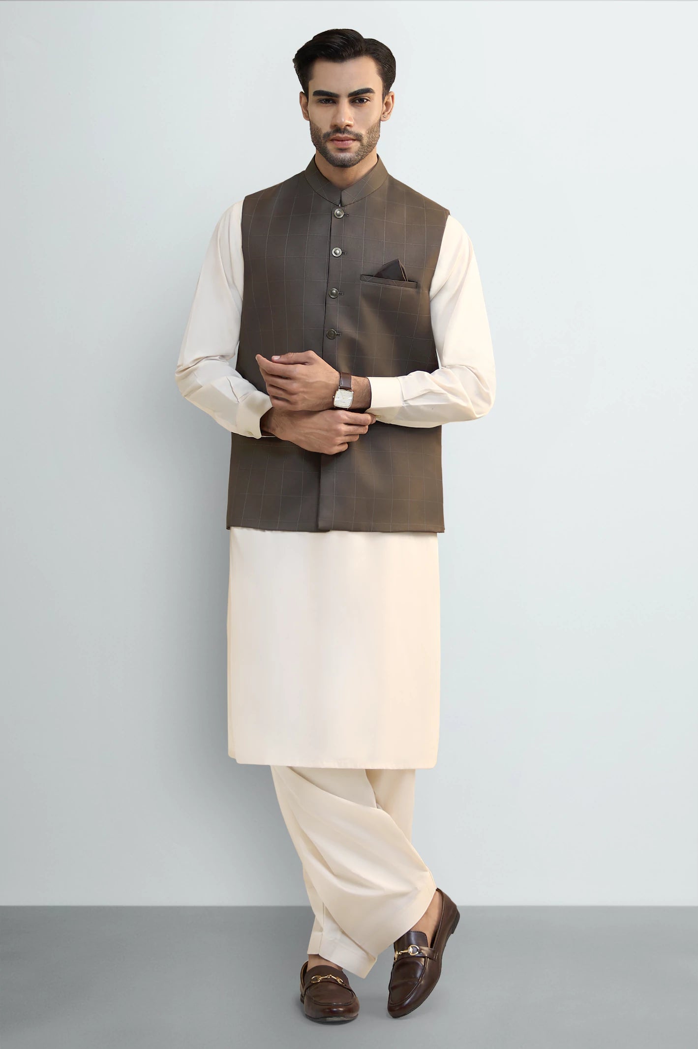 Dark Brown Waistcoat - Image 2