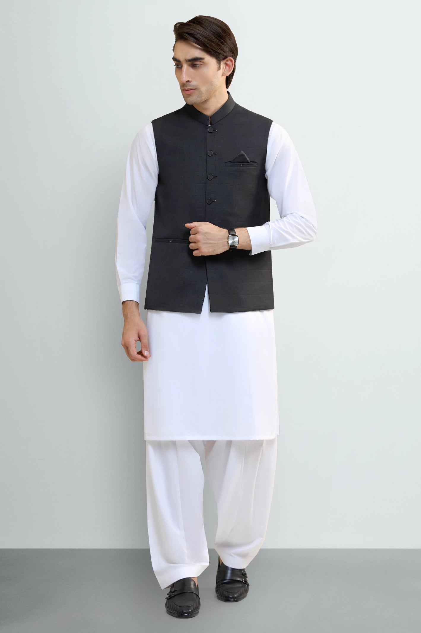 Dark Grey Waistcoat - Image 2