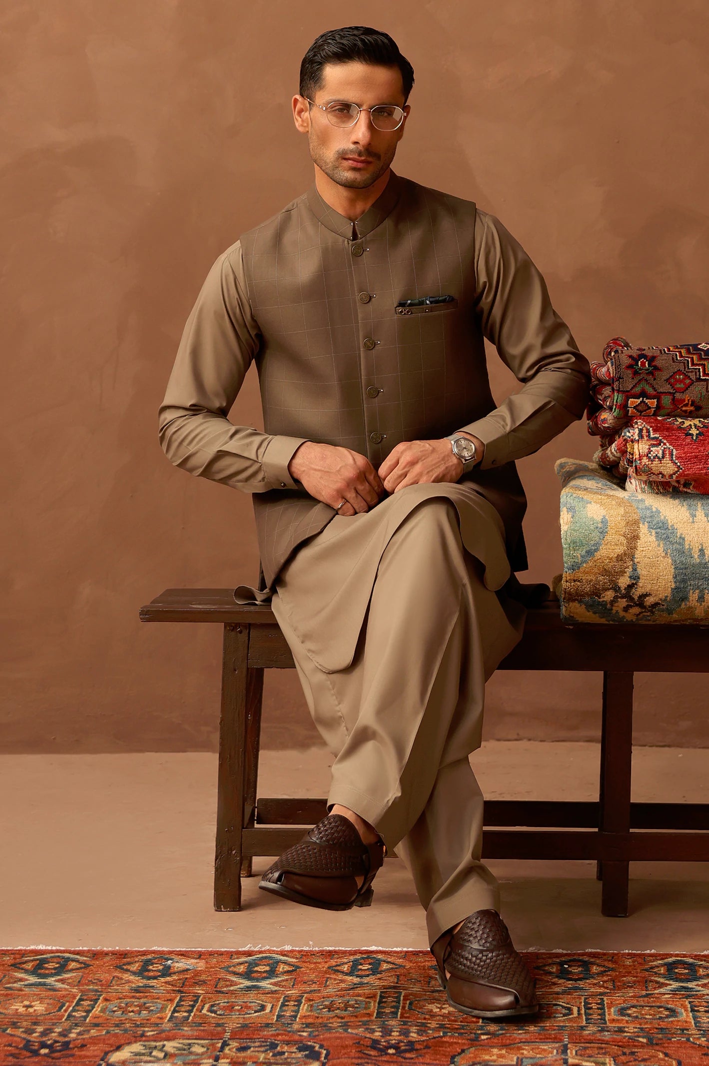 Dark Brown Waistcoat - Image 2