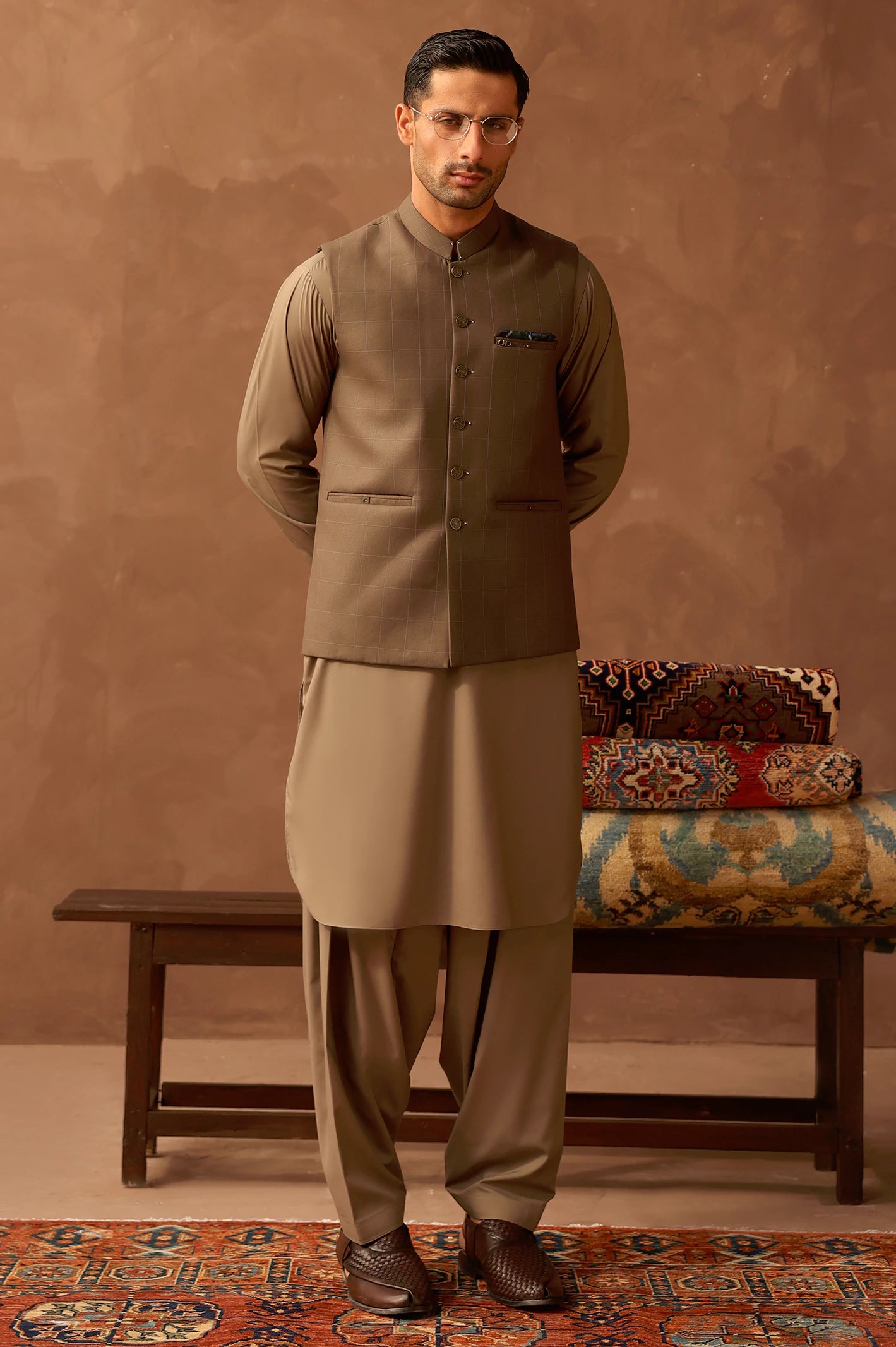 Dark Brown Waistcoat - Image 3