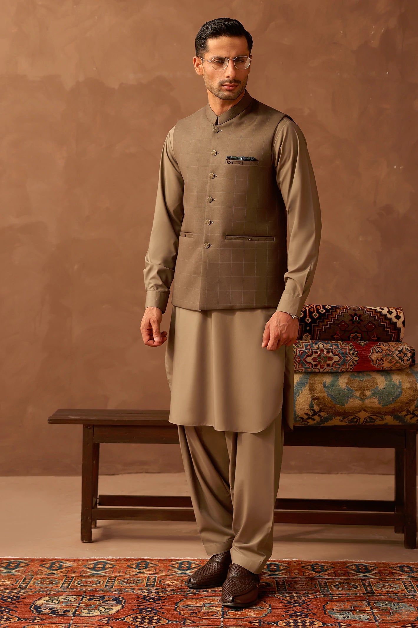 Dark Brown Waistcoat - Image 4