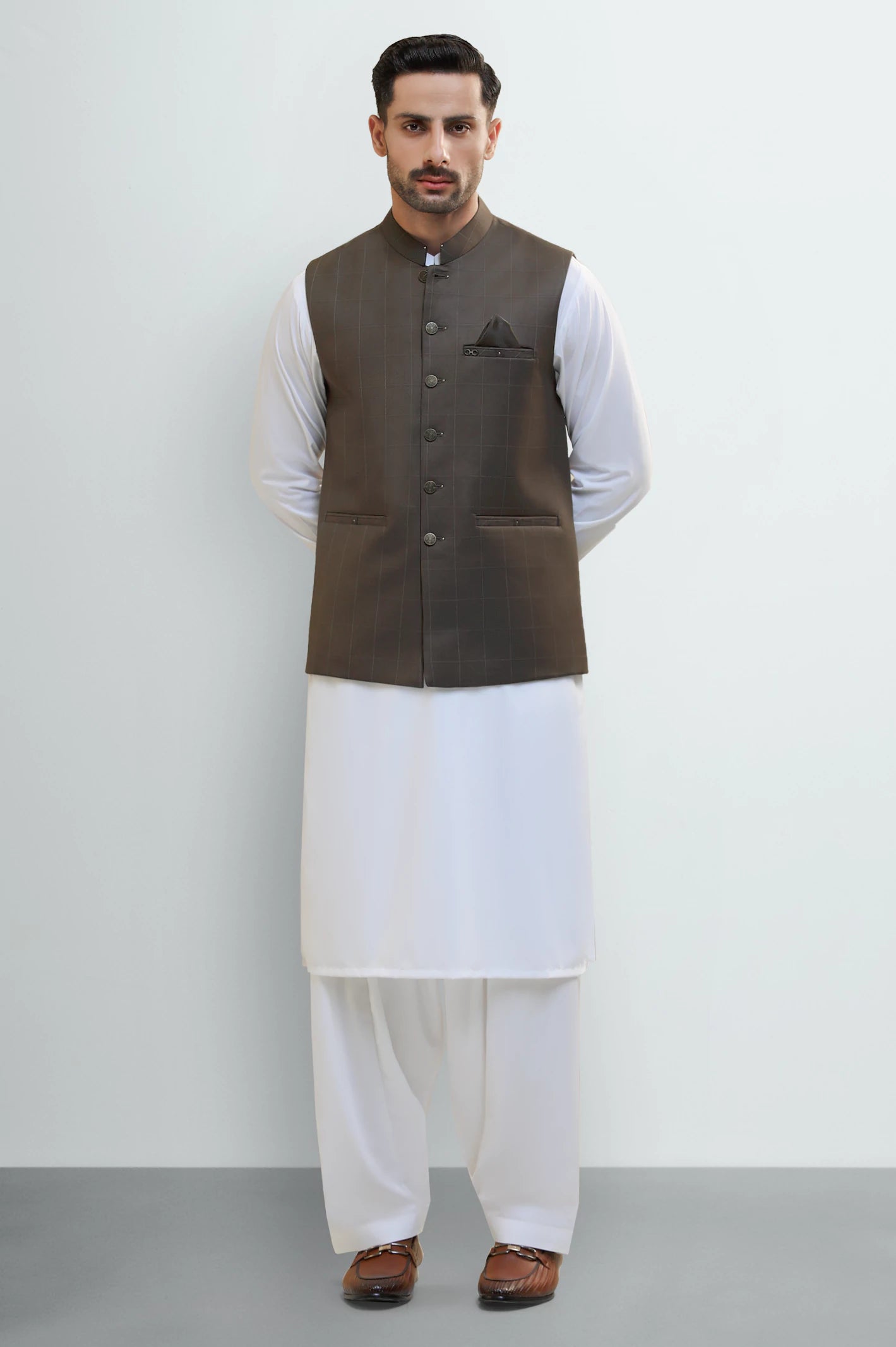 Dark Brown Waistcoat - Image 5