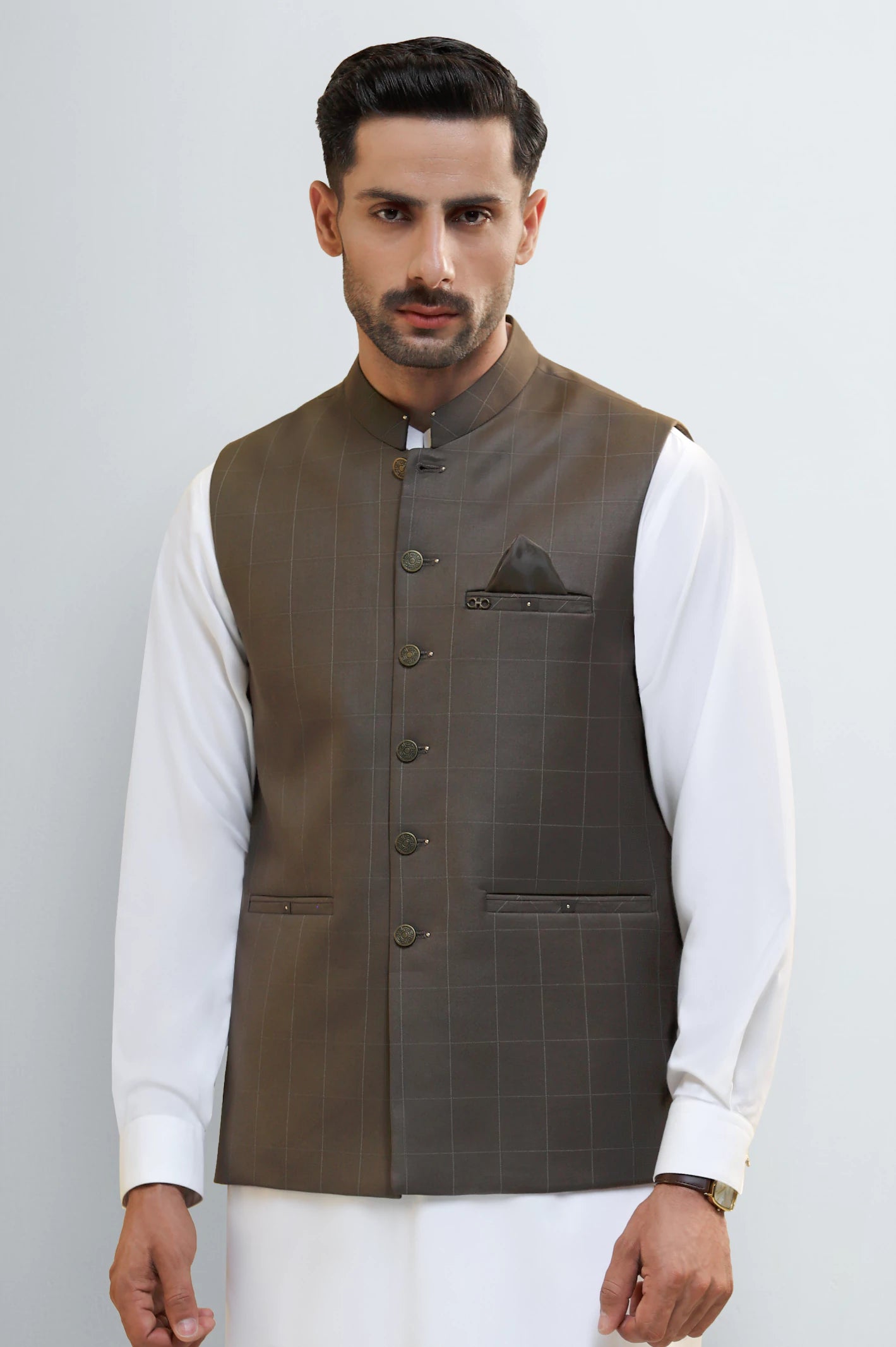Dark Brown Waistcoat - Image 6