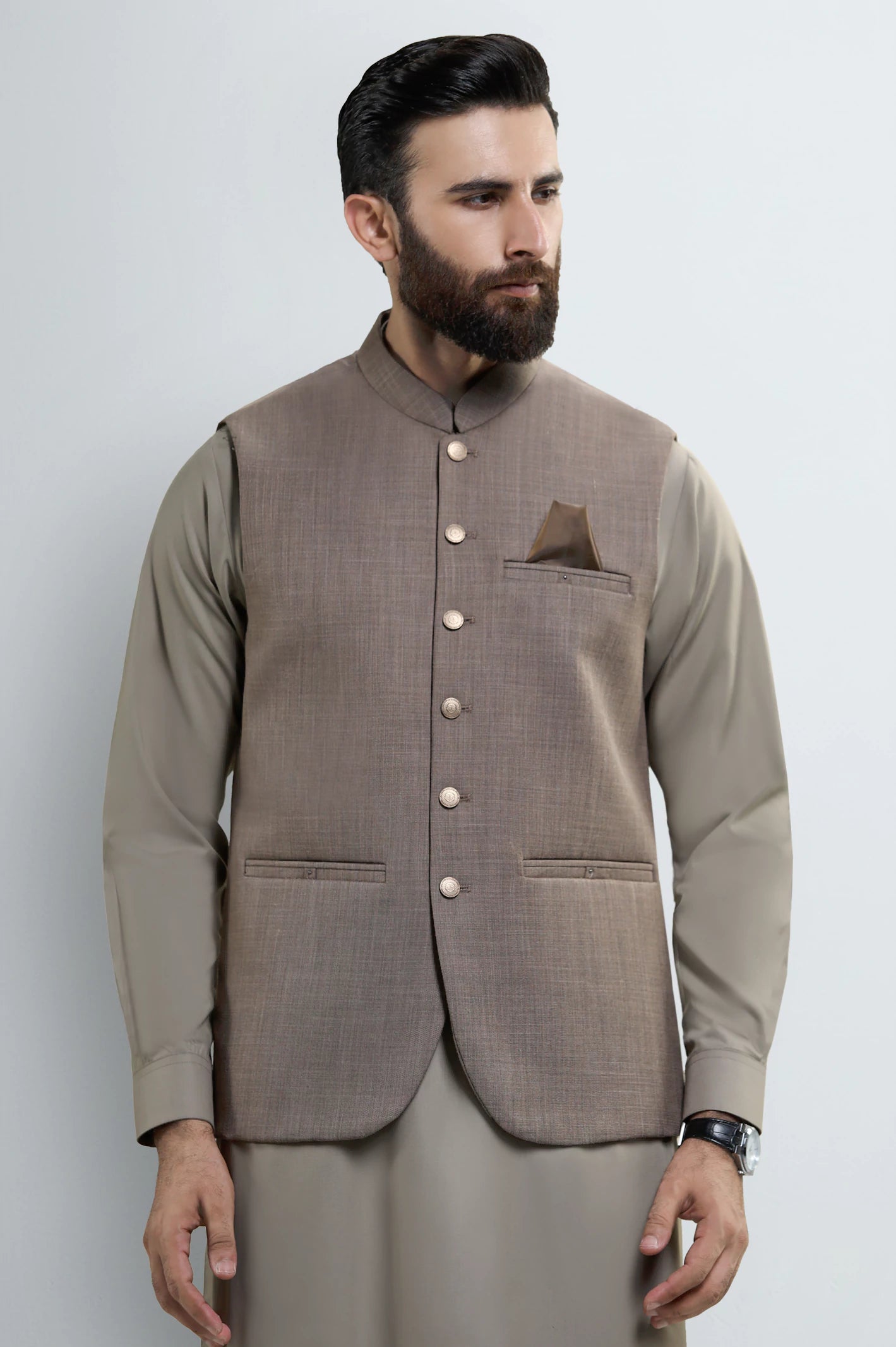 Dark Fawn Waistcoat