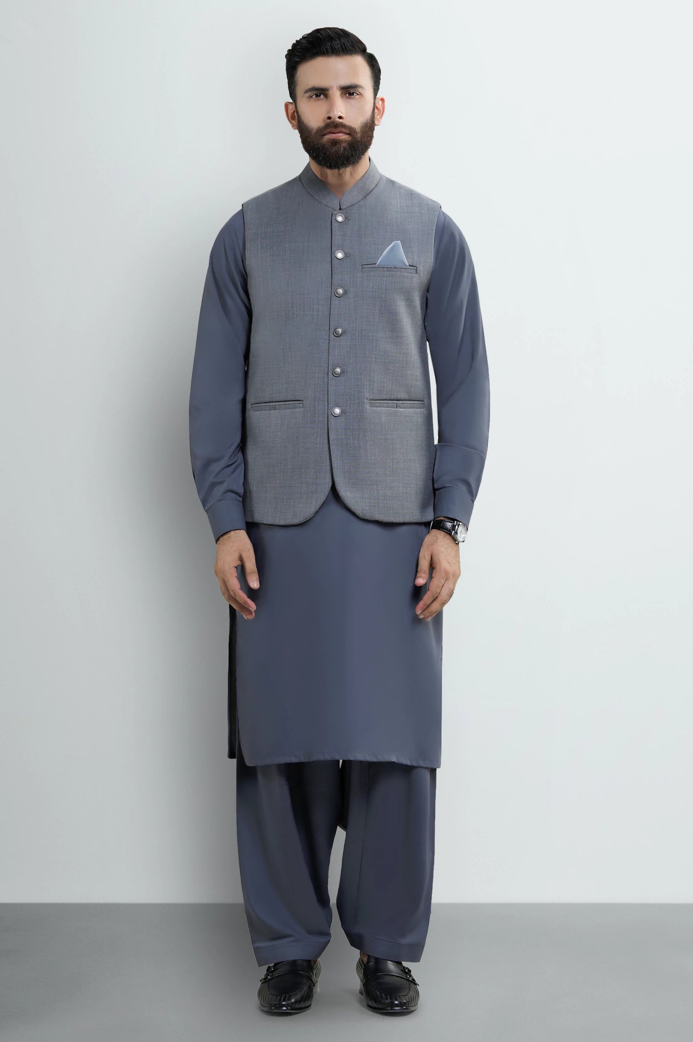 Dark Grey Waistcoat - Image 2