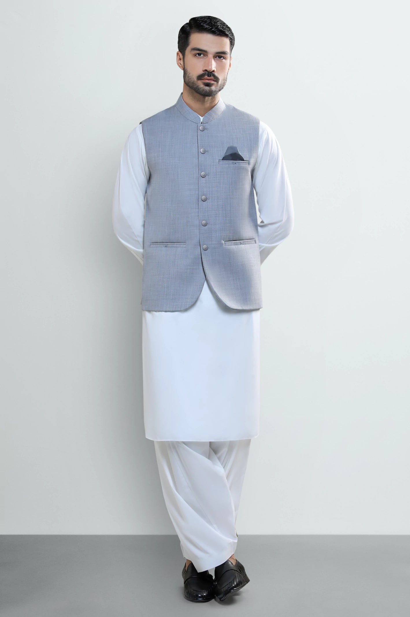 Light Grey Waistcoat - Image 2