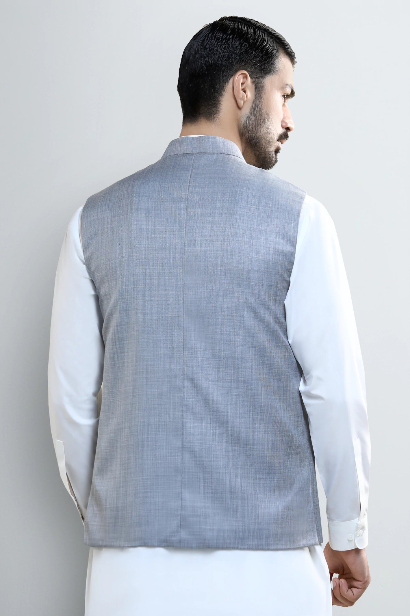 Light Grey Waistcoat - Image 4