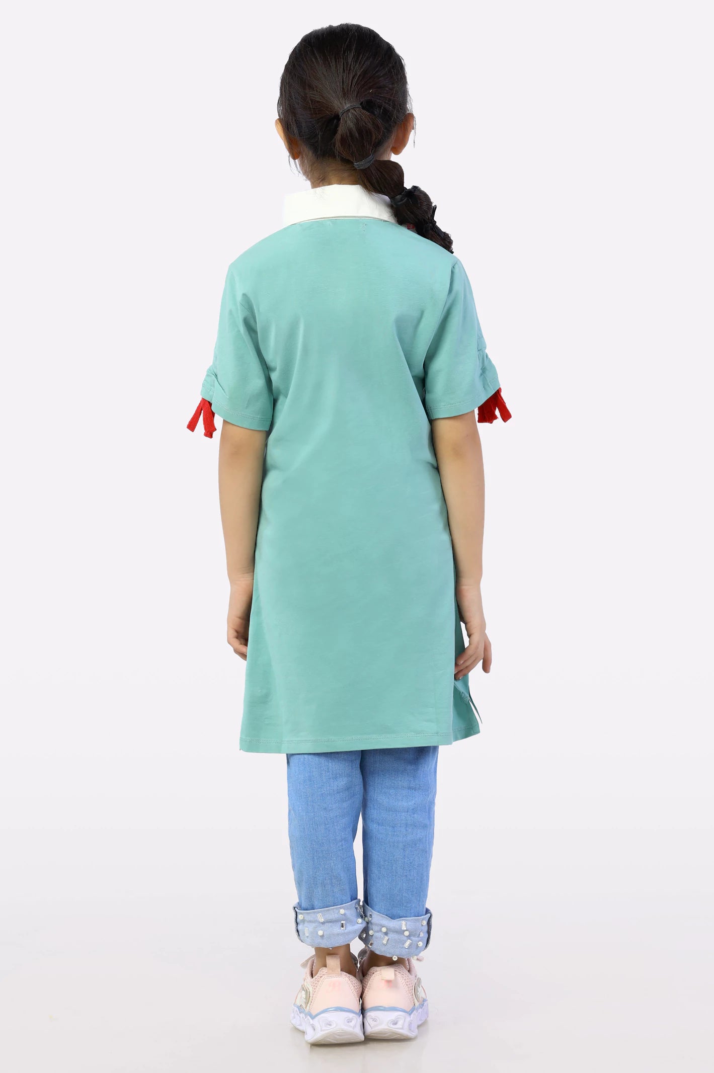 Girls T-Shirt In Green SKU: KGA-0145-GREEN - Image 3