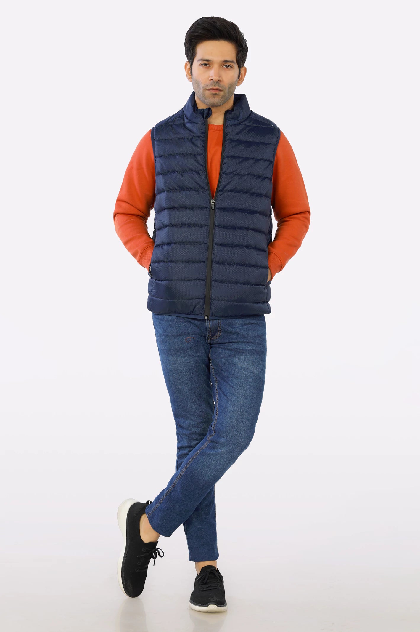 Navy Blue Men's Jacket - Image 2