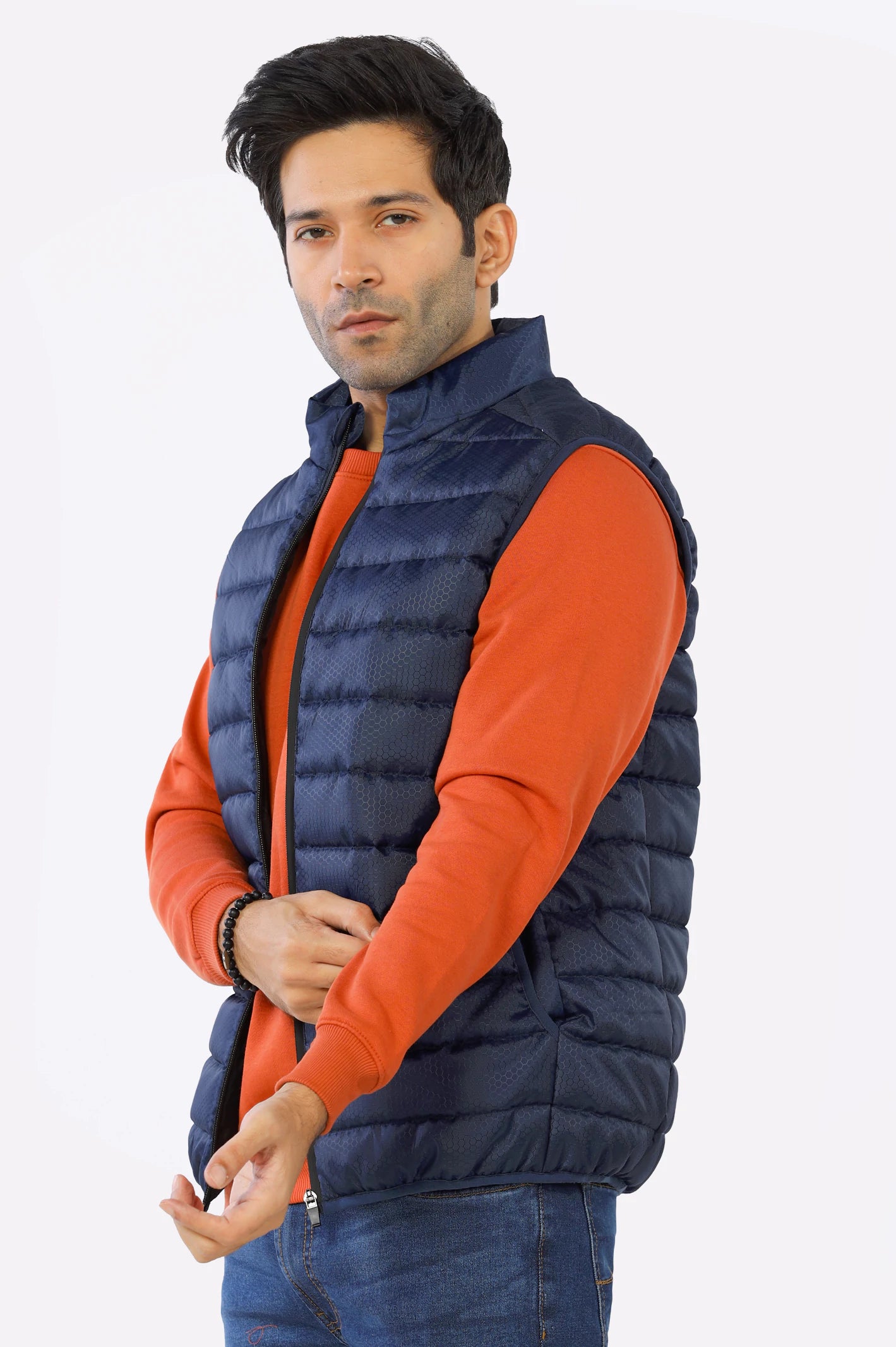 Navy Blue Men's Jacket - Image 3