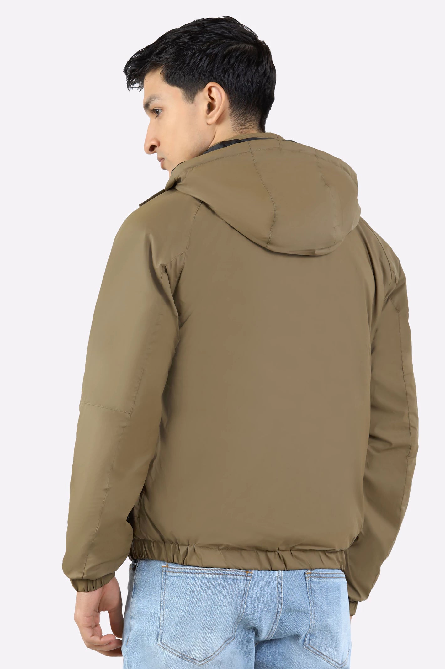 Men’s Brown Detachable Hoodie - Image 3