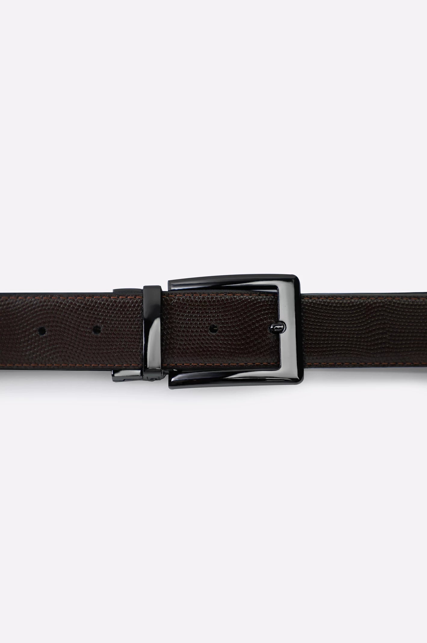 Dark Brown Reversible Men's Belt - Image 2