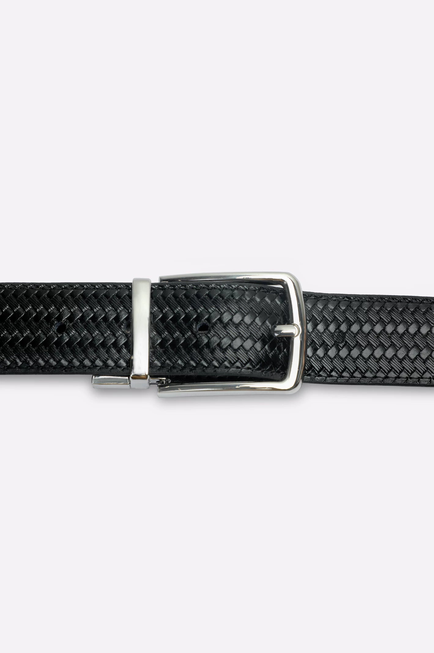 Black Reversible Men's Belt - Image 2